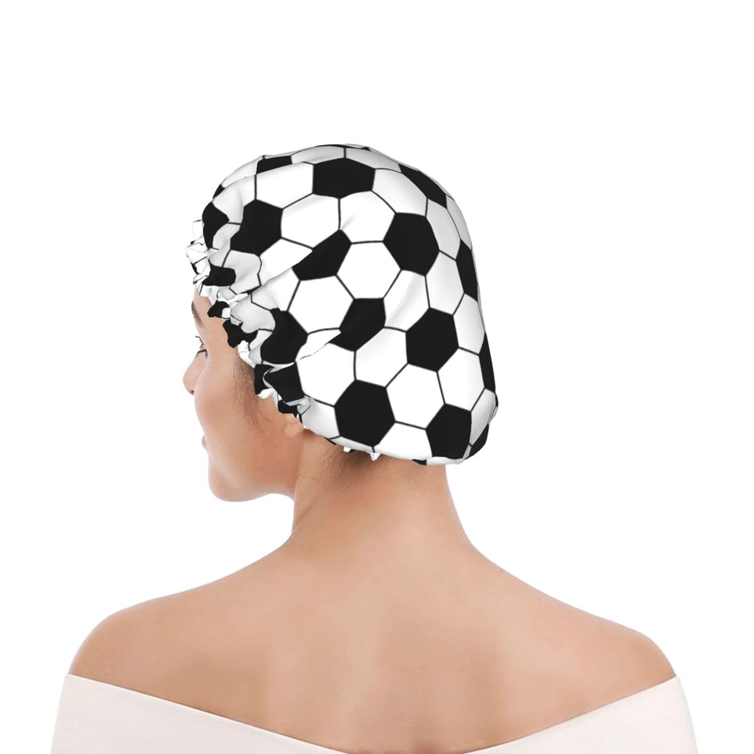Double-Layer Waterproof Shower Cap