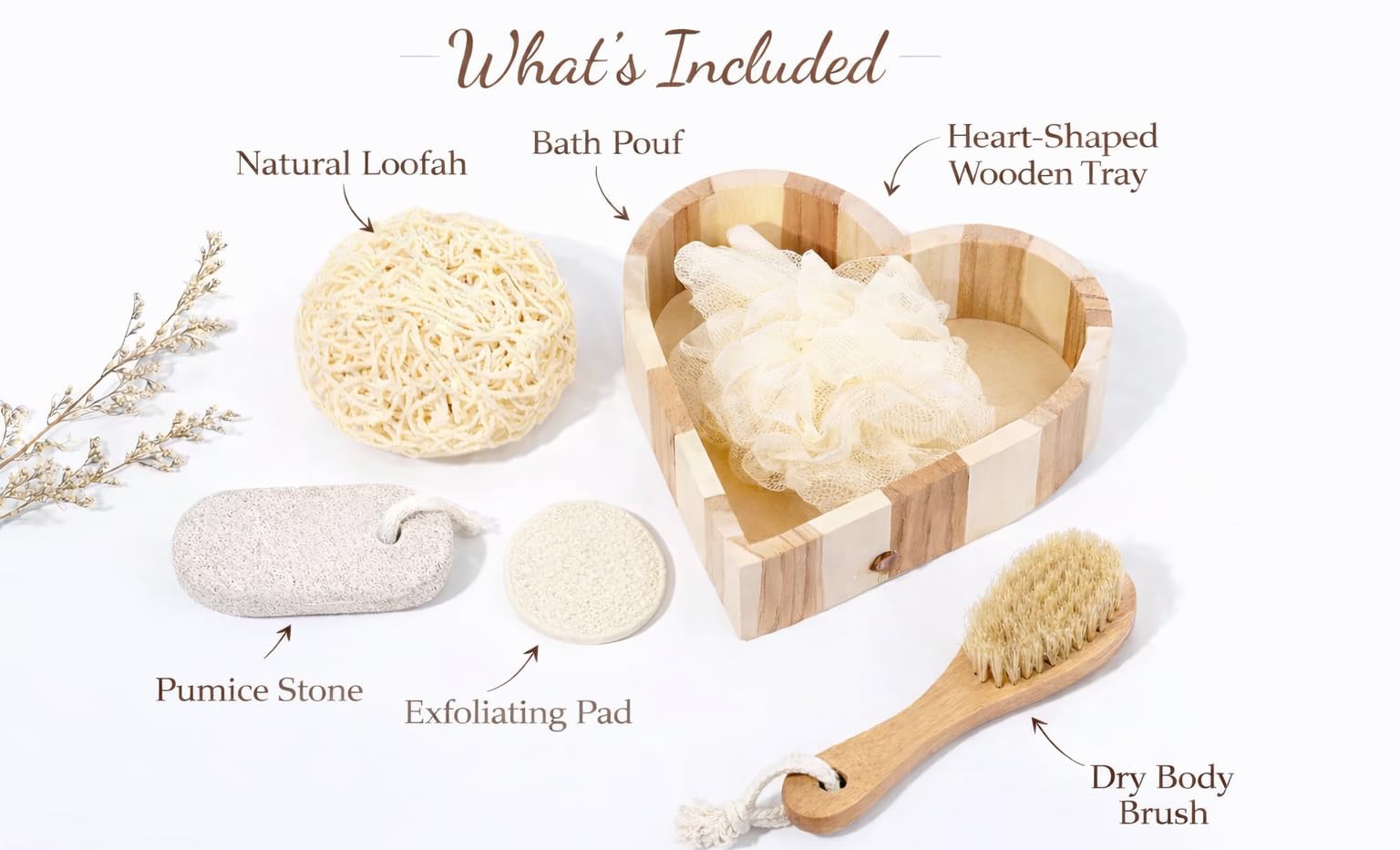 Essentials Spa Gift Set – Everyday Self Care Kit (Heart Collection)