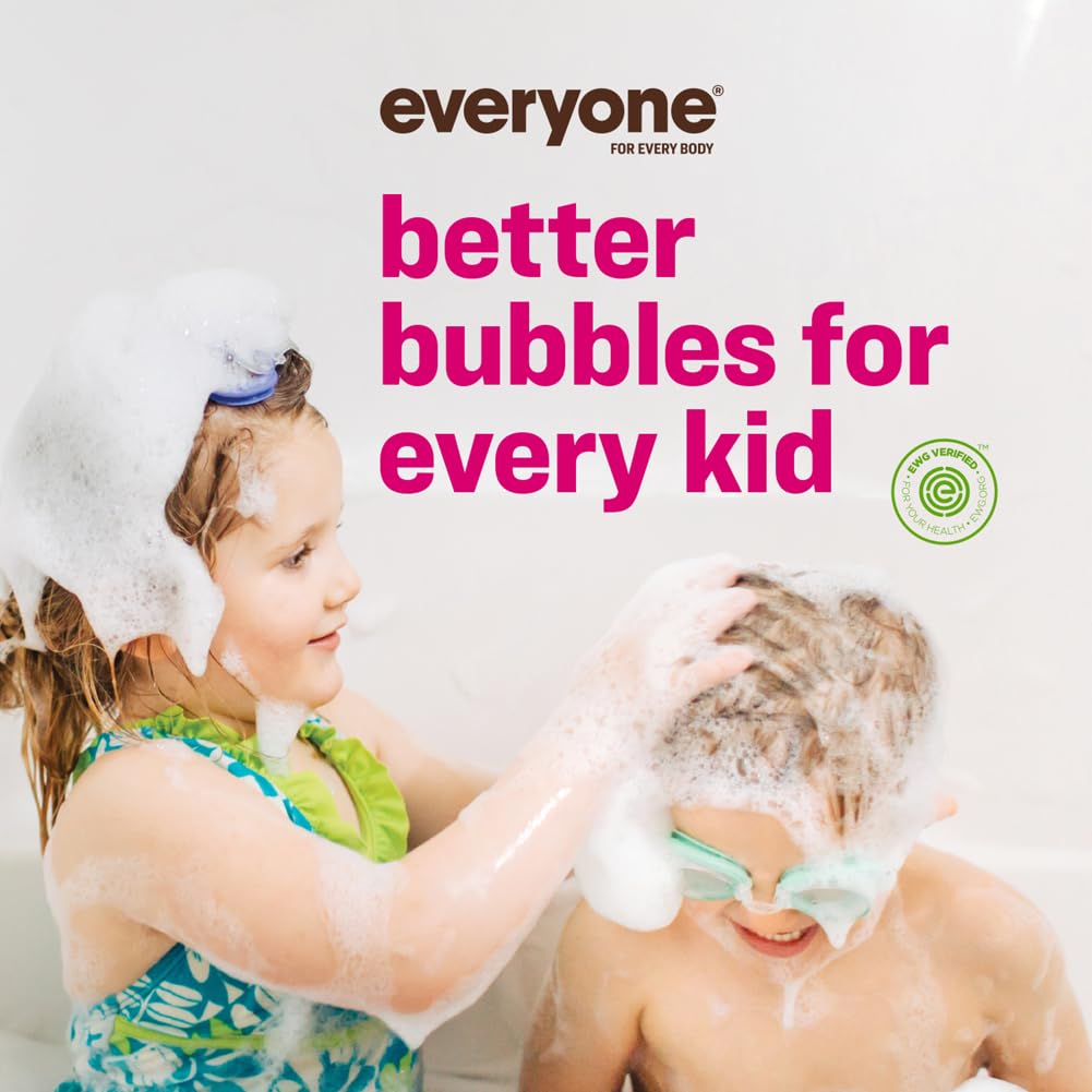 Everyone 3-in-1 Kids Soap, Body Wash, Bubble Bath, Shampoo, 32 Ounce (Pack of 2), Lavender Lullaby, Coconut Cleanser with Plant Extracts and Pure Essential Oils