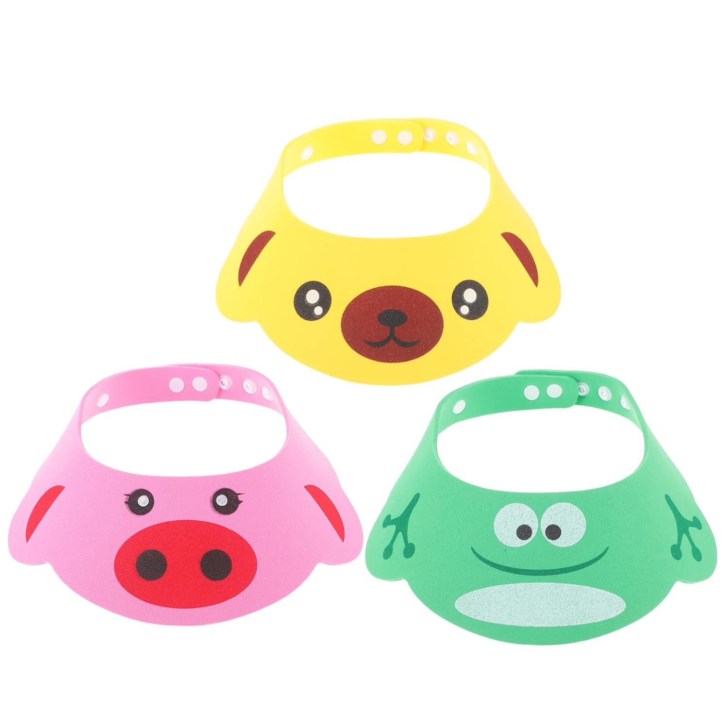 Adjustable Kids Shower Visor Hat (3 Pack)