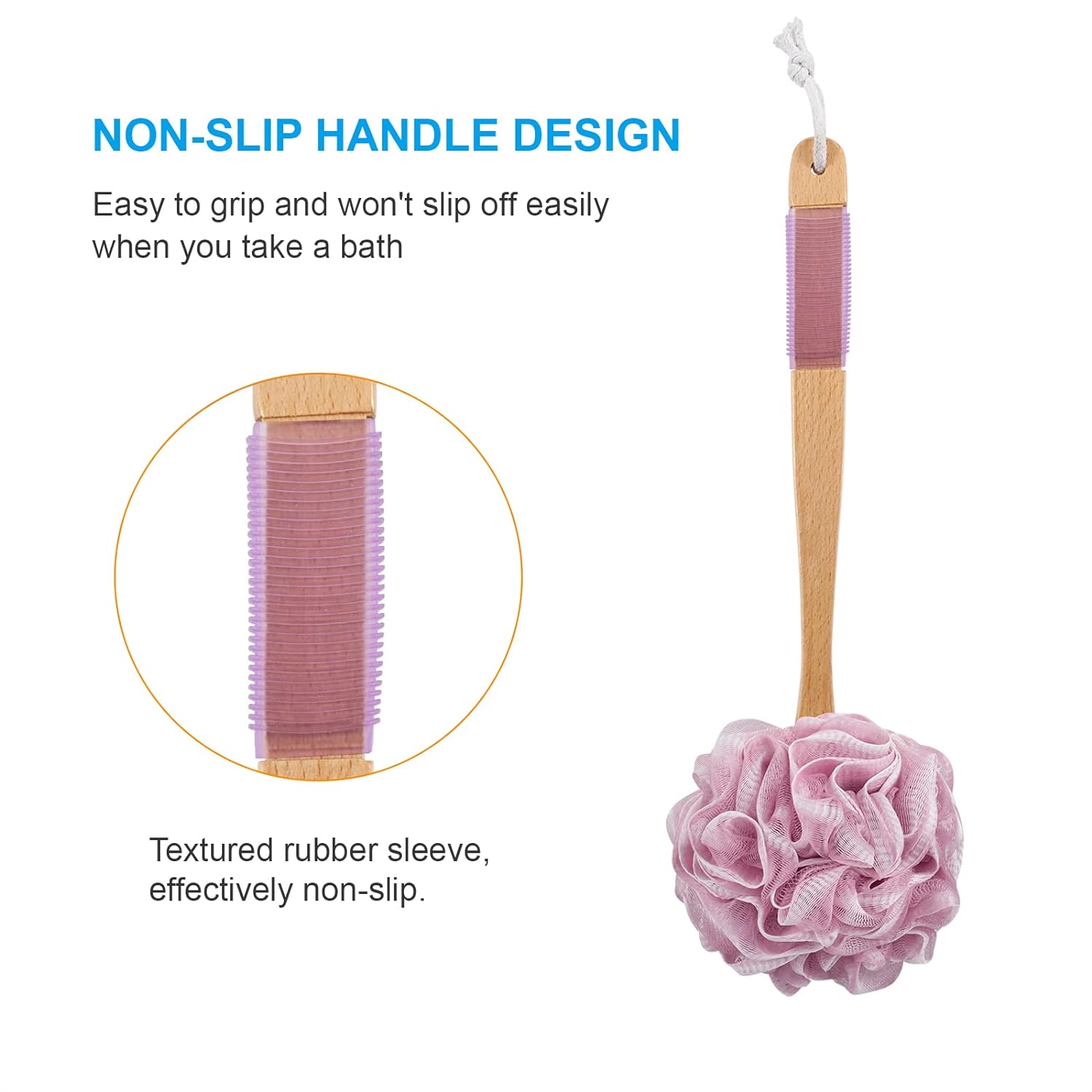 Loofah Back Scrubber Set