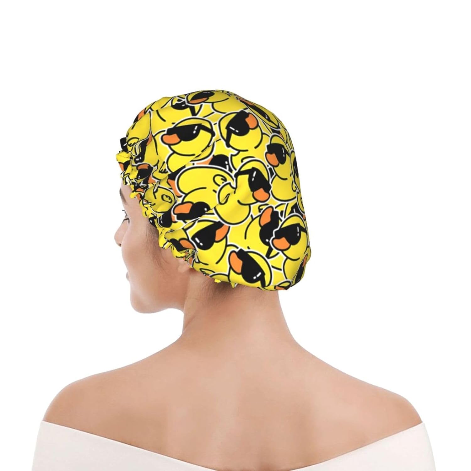 Double-Layer Waterproof Shower Cap