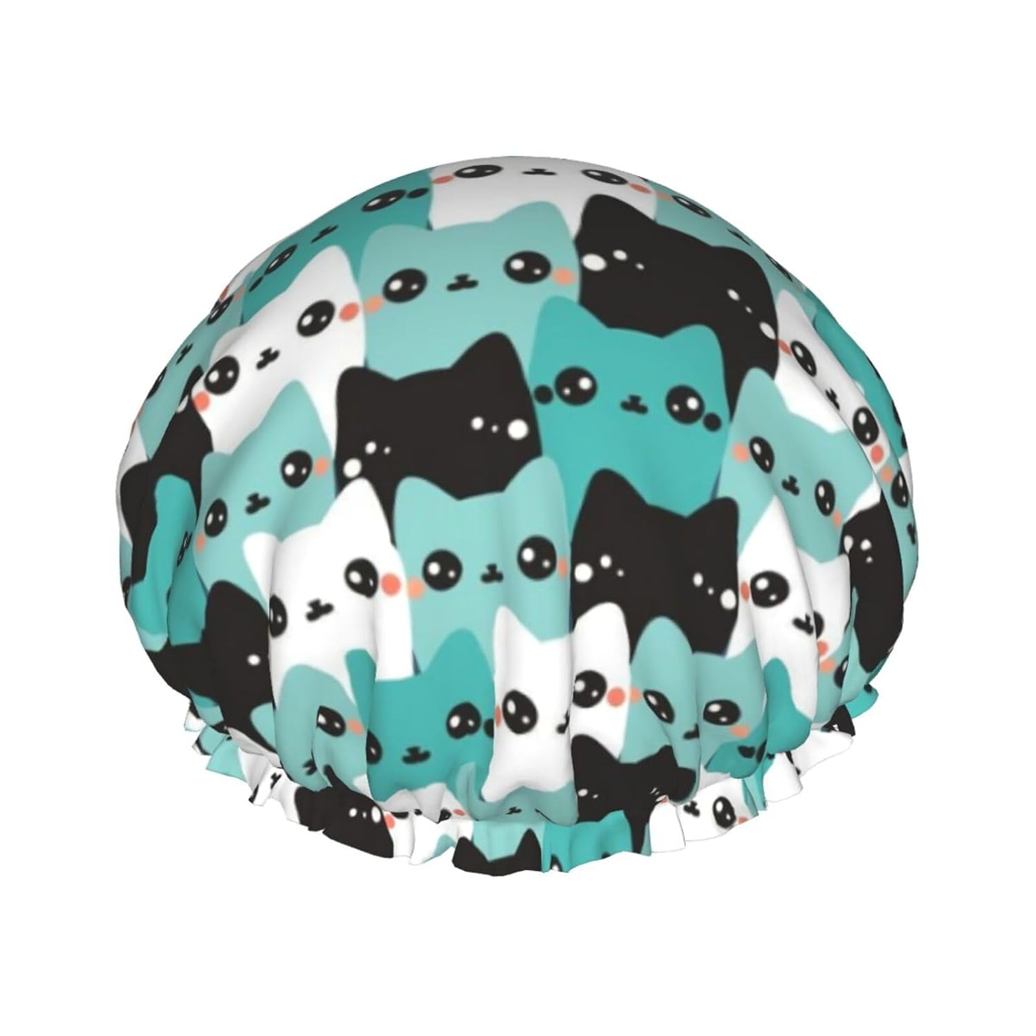 Double-Layer Waterproof Shower Cap
