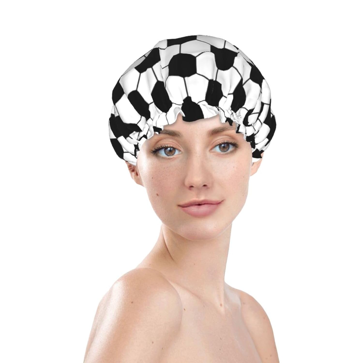 Double-Layer Waterproof Shower Cap
