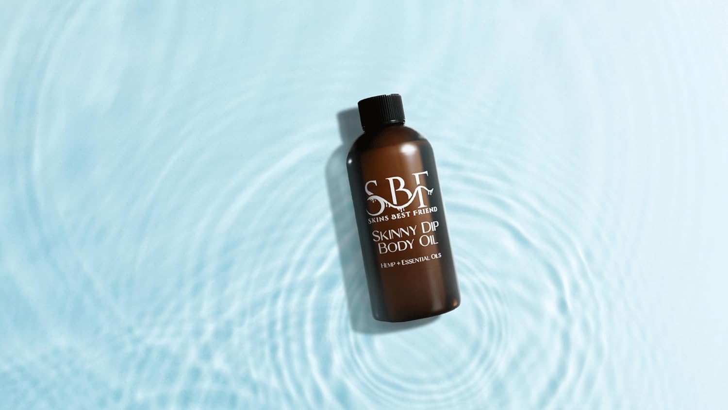 Skins Best Friend Skinny Dip Bath Oil Moisturizing Bath and Body Oil with Hemp and Essential Oils 4-8oz (8 oz)