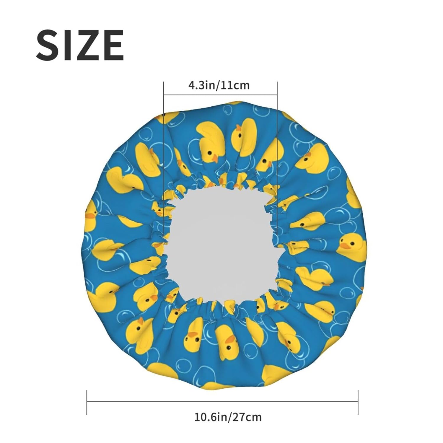 Double-Layer Waterproof Shower Cap