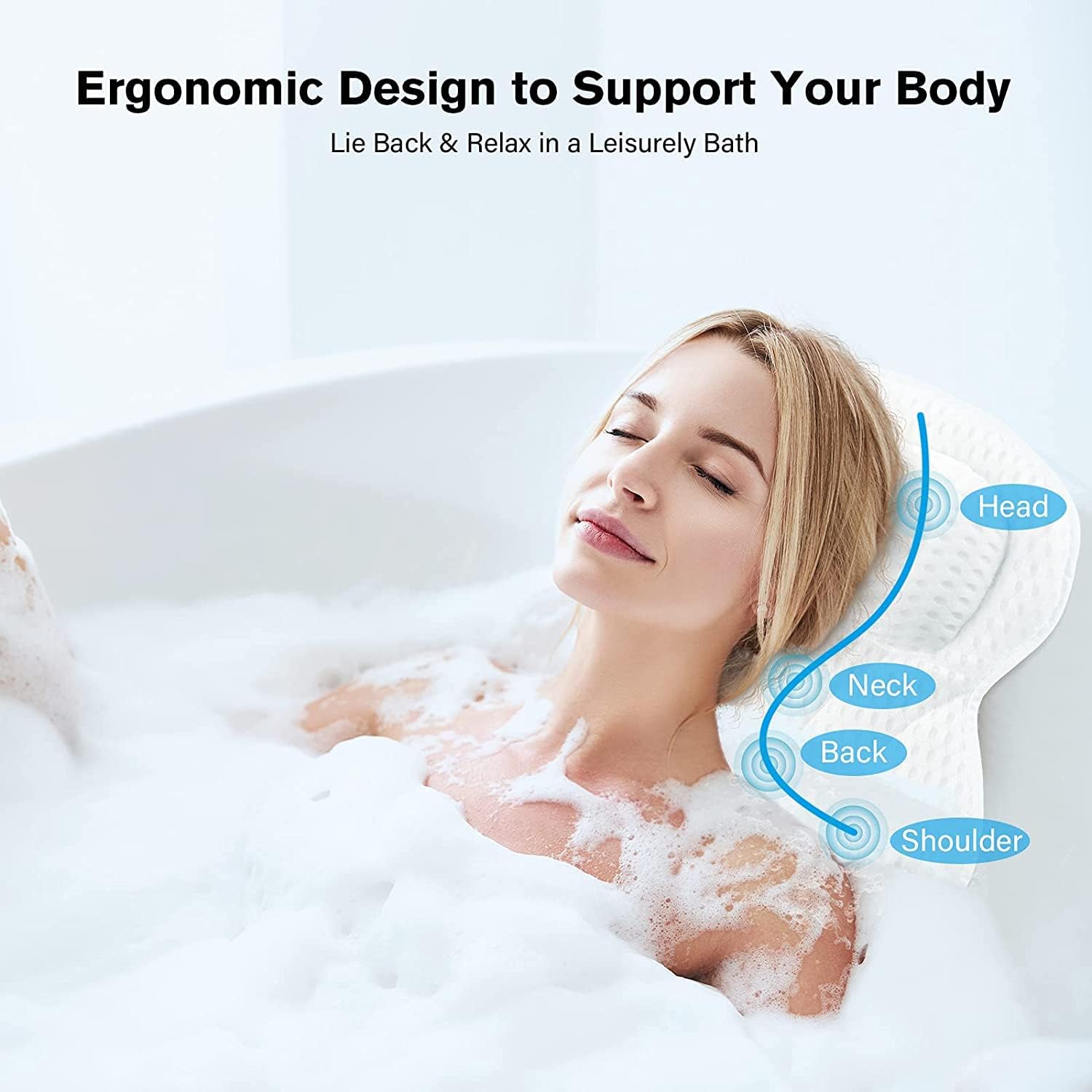 Ergonomic Bath Pillow