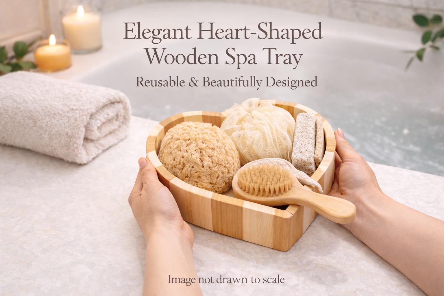 Essentials Spa Gift Set – Everyday Self Care Kit (Heart Collection)