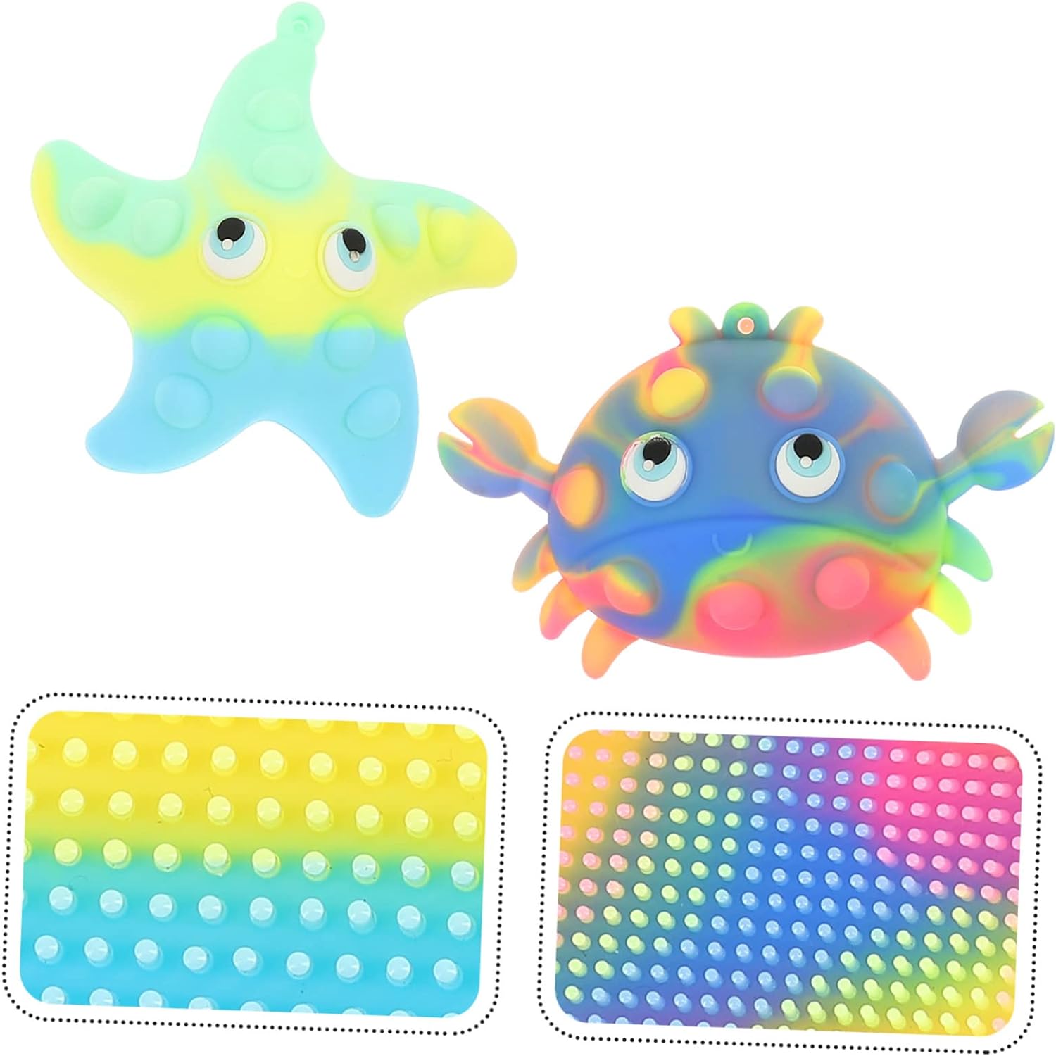 Cute Silicone Bath Scrubber Set