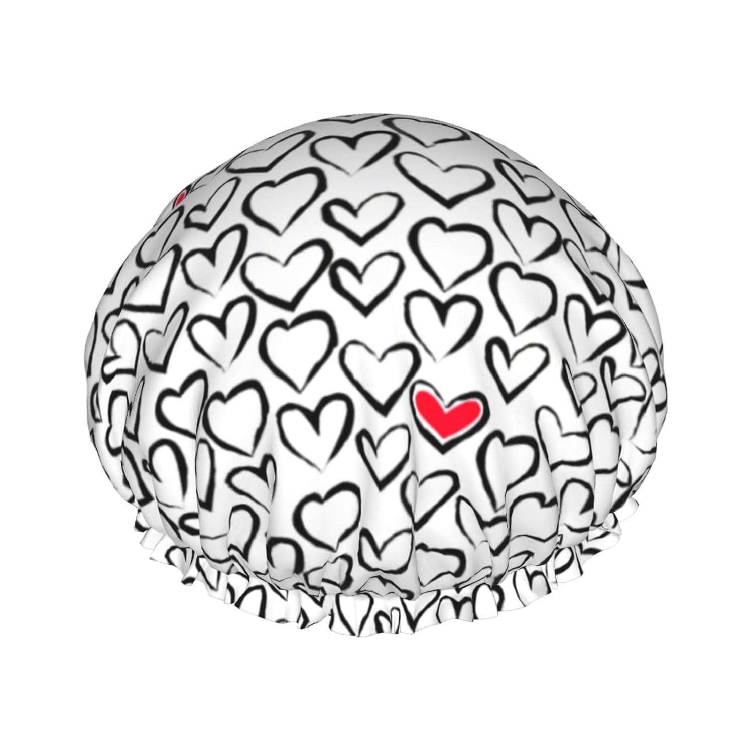 Double-Layer Waterproof Shower Cap