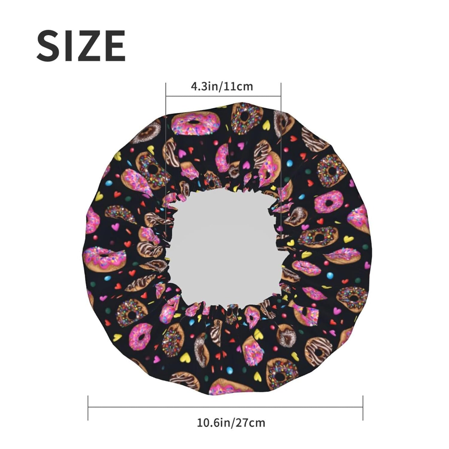 Double-Layer Waterproof Shower Cap