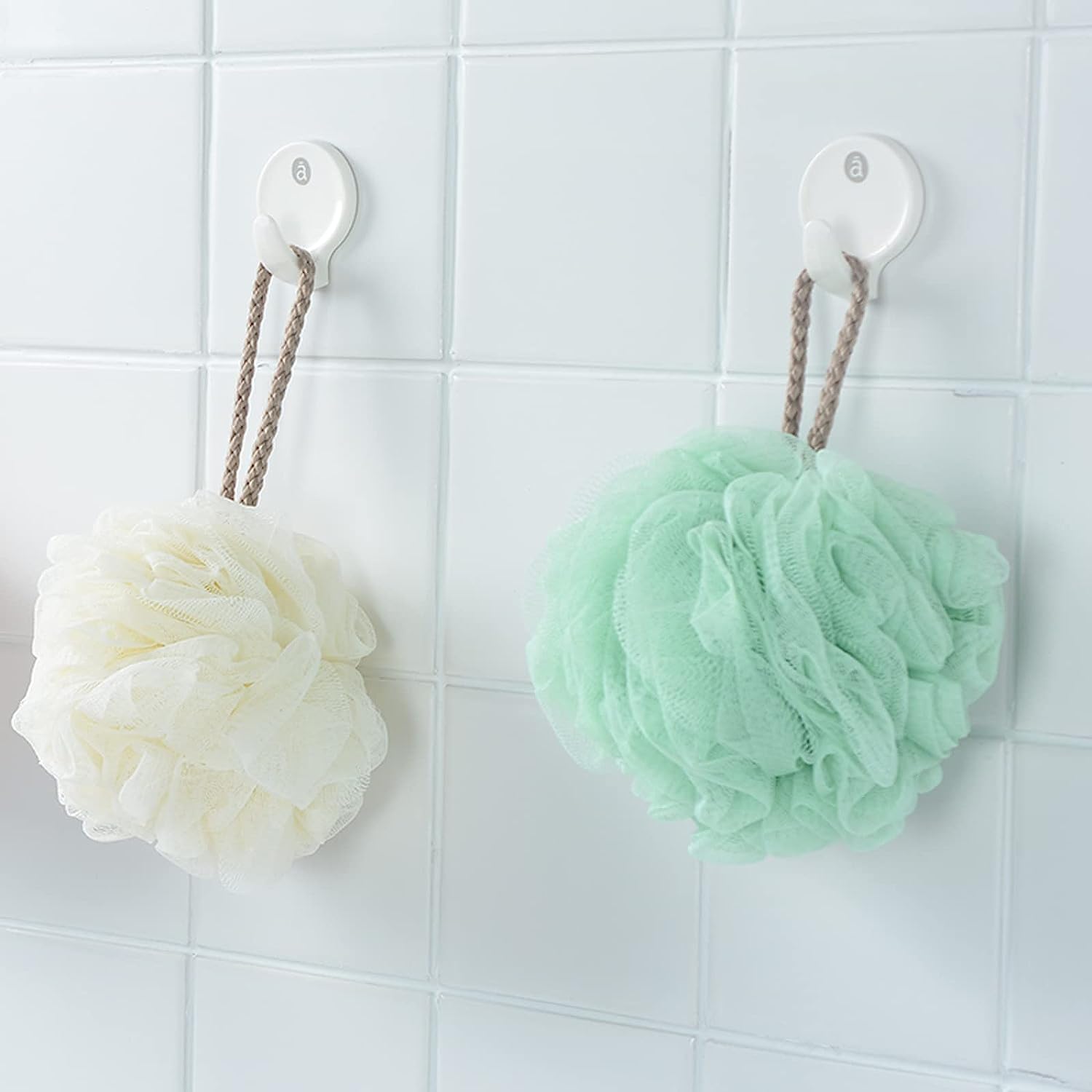 Mesh Shower Loofah Sponge Set (4 Colors)