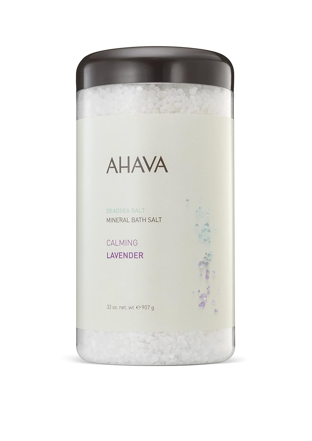 AHAVA Dead Sea Mineral Bath Salt- Intense Relaxation for Body & Mind, Elevates Moisture, Softens & Eases Sore Muscles, Enriched by Exclusive Dead Sea Salt & Osmoter blend, 32 oz
