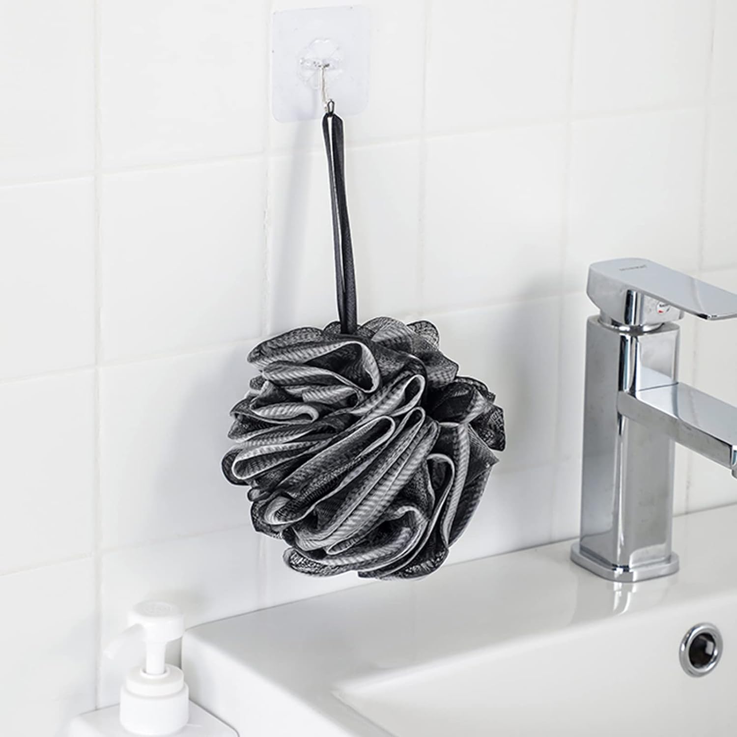 Mesh Shower Loofah Sponge Set (4 Colors)