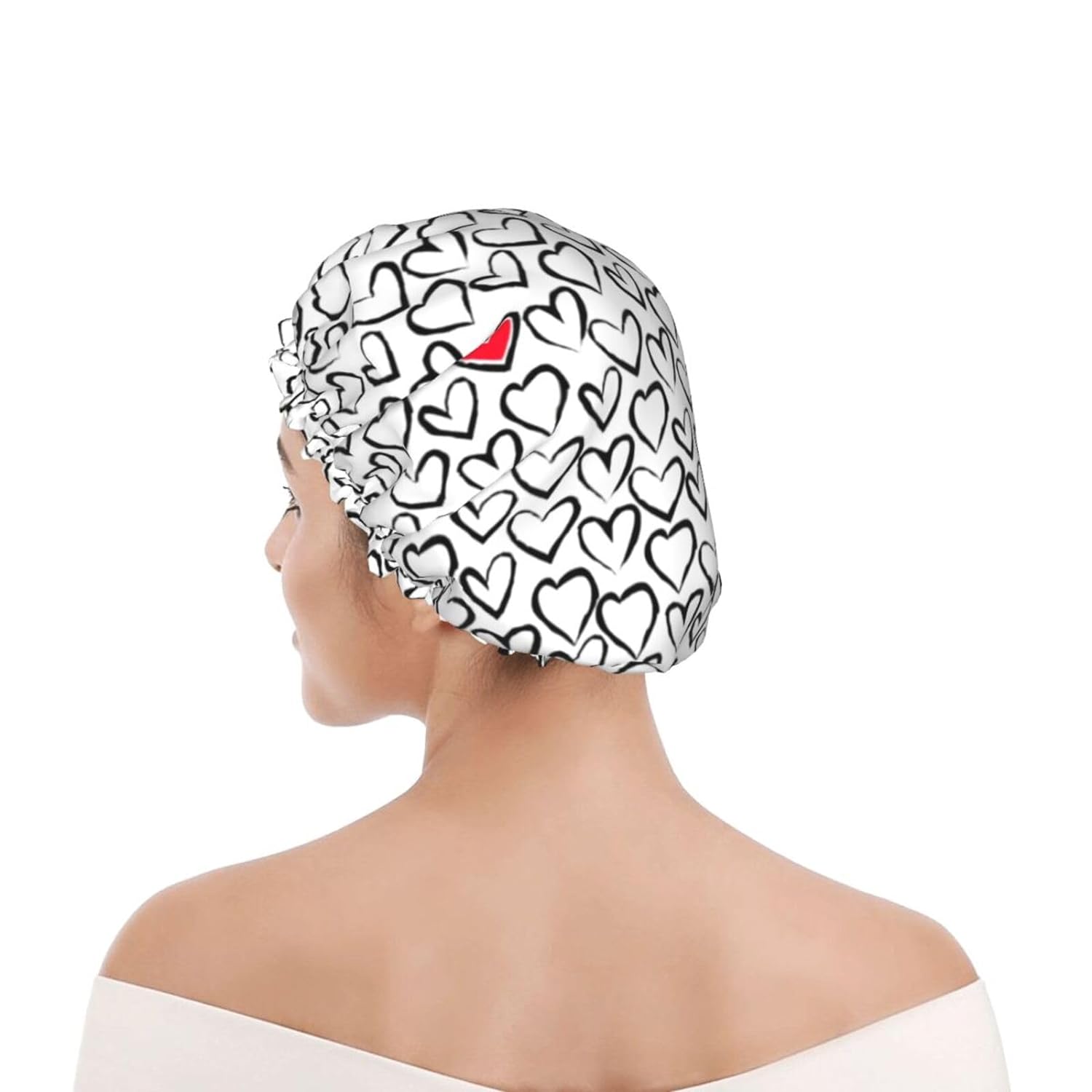 Double-Layer Waterproof Shower Cap