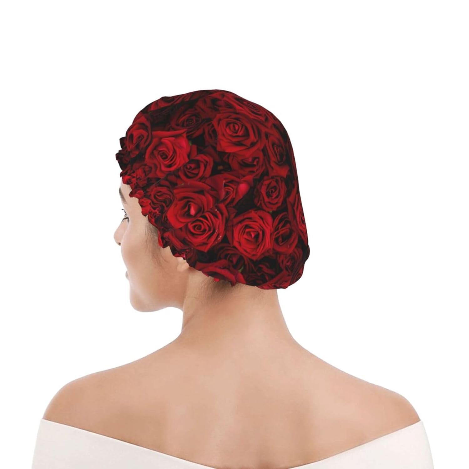 Double-Layer Waterproof Shower Cap