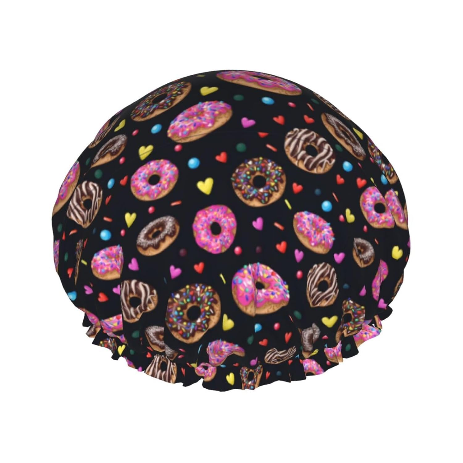Double-Layer Waterproof Shower Cap