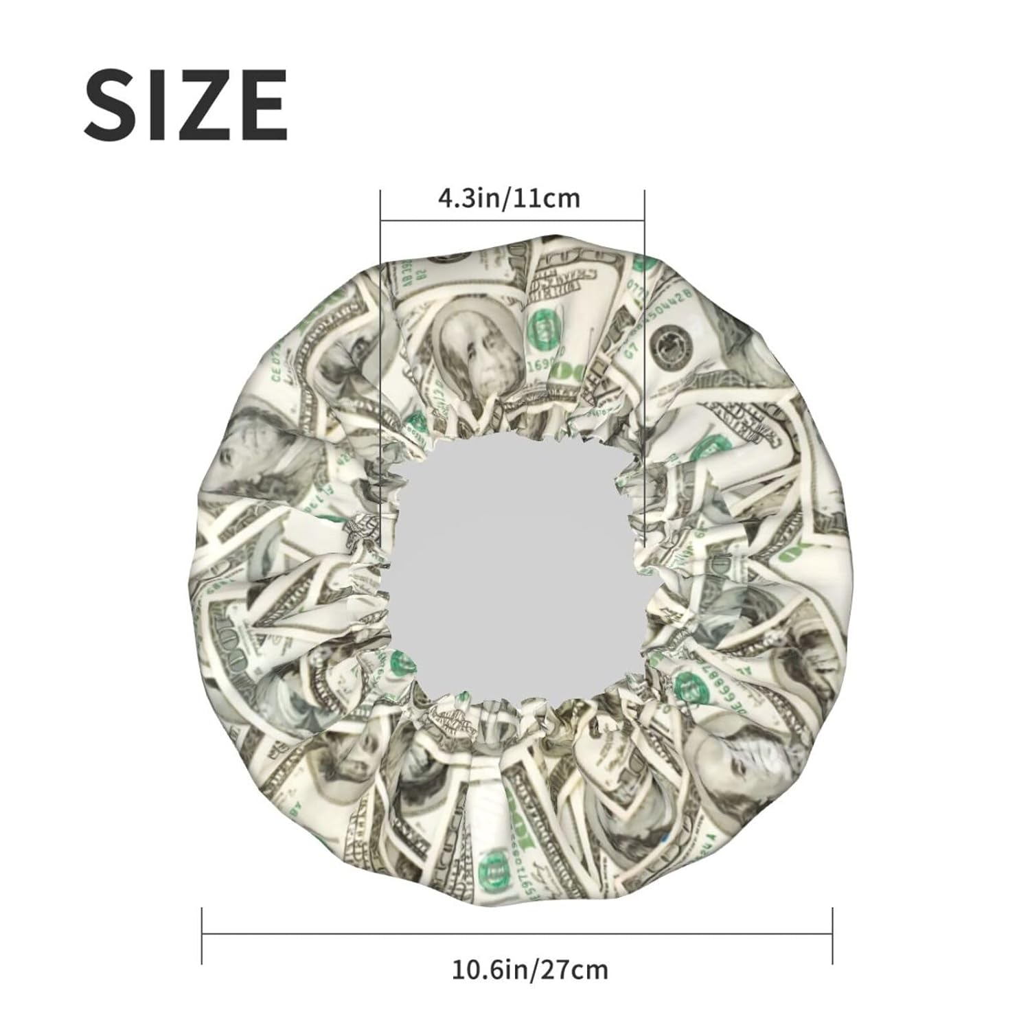 Double-Layer Waterproof Shower Cap