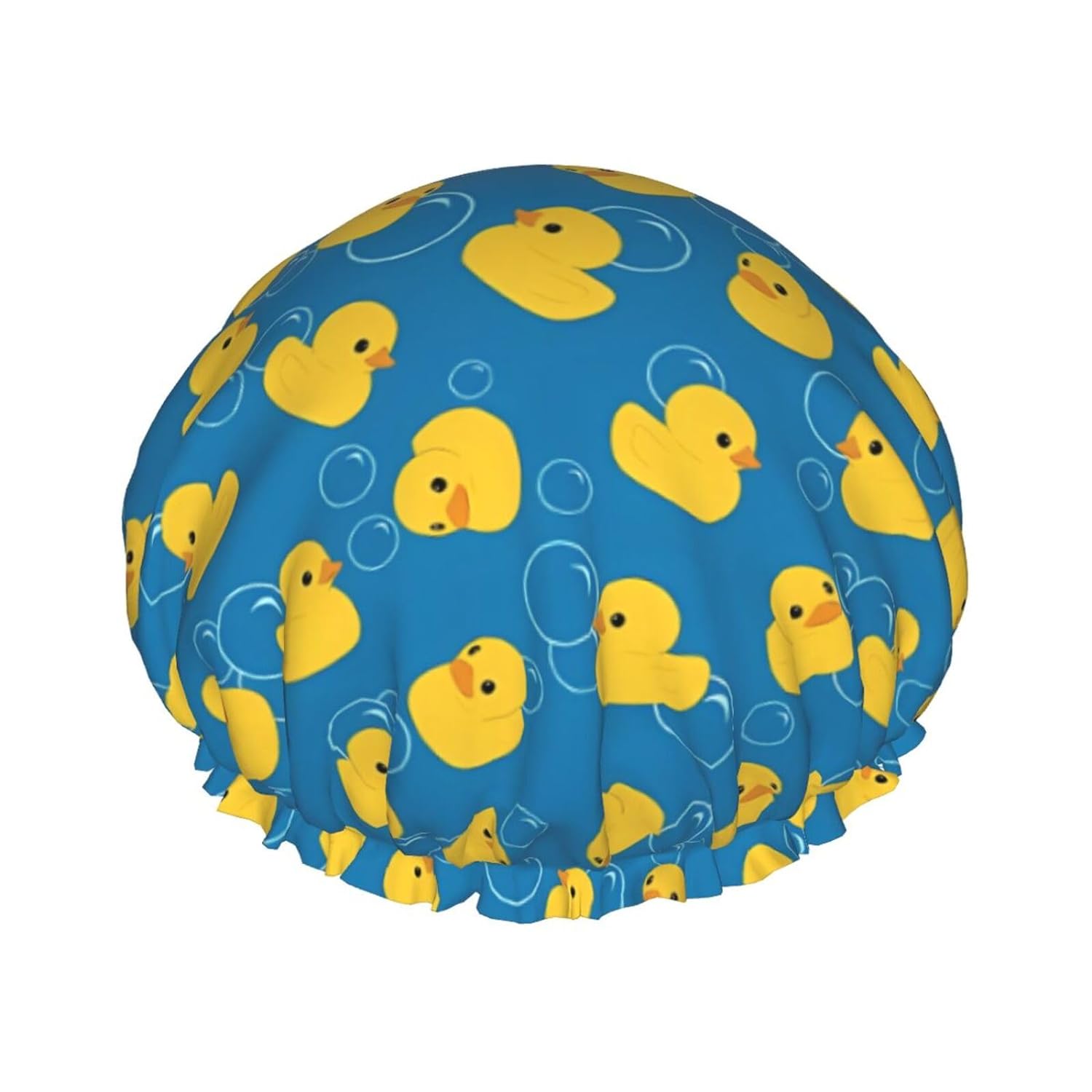 Double-Layer Waterproof Shower Cap