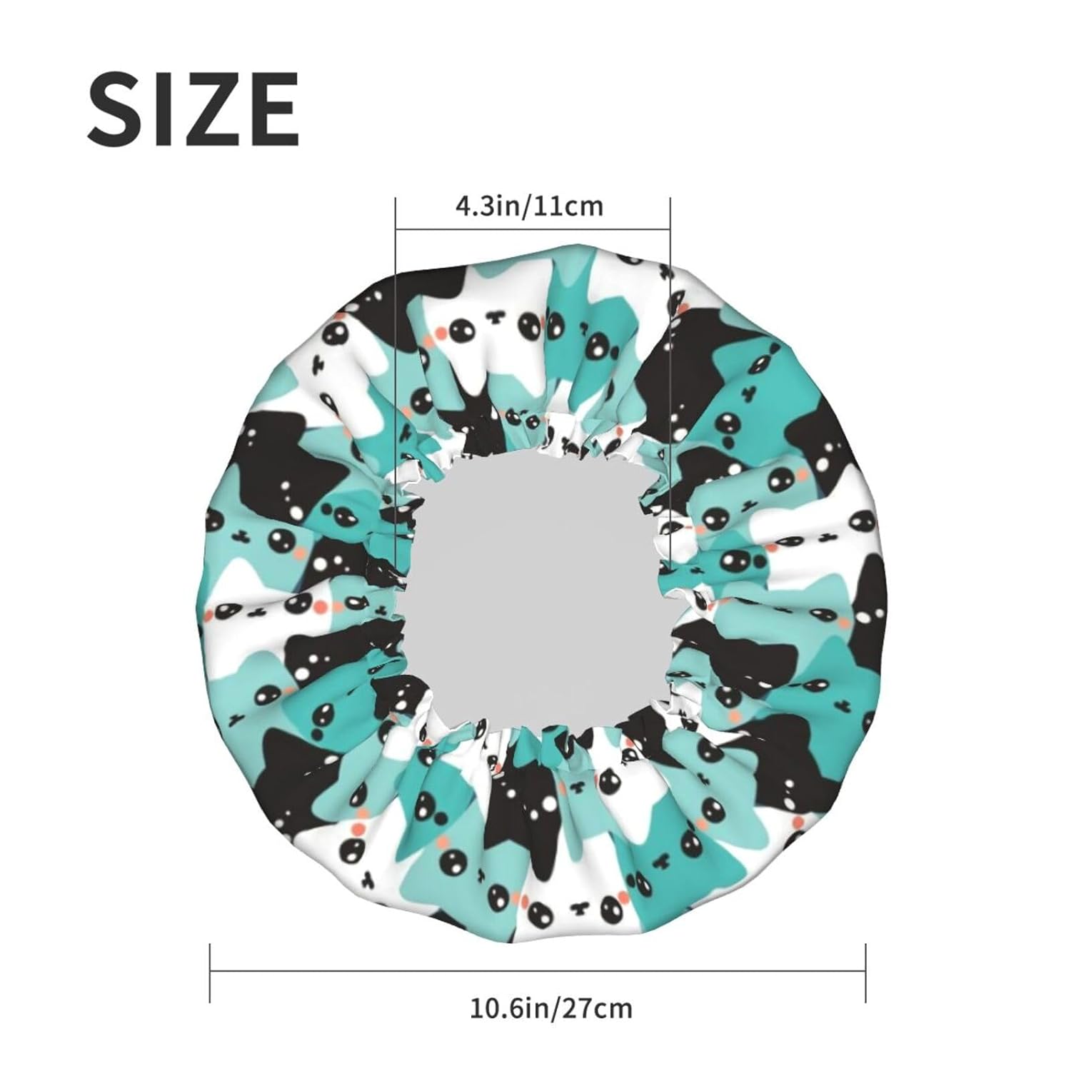 Double-Layer Waterproof Shower Cap
