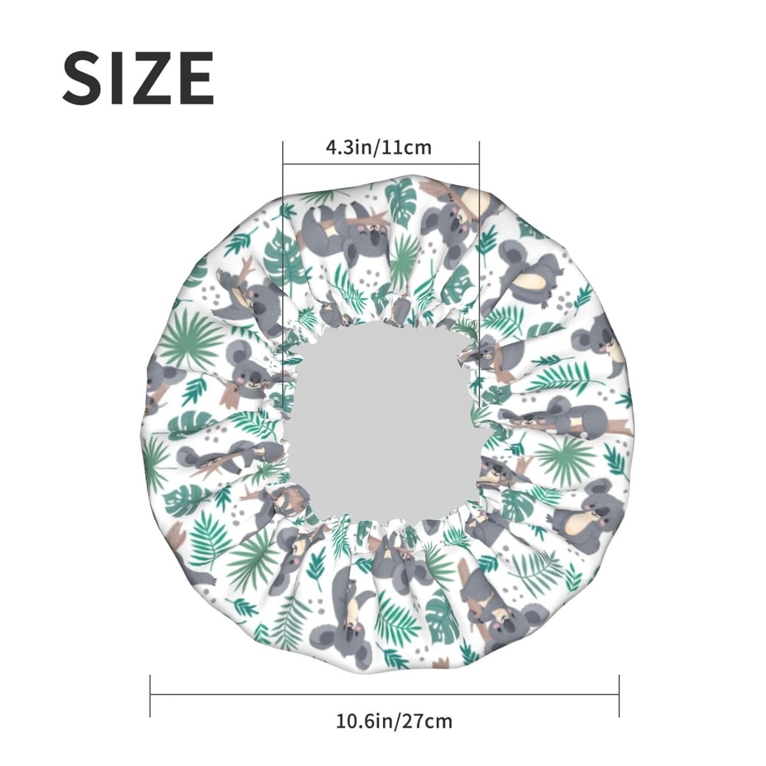 Double-Layer Waterproof Shower Cap