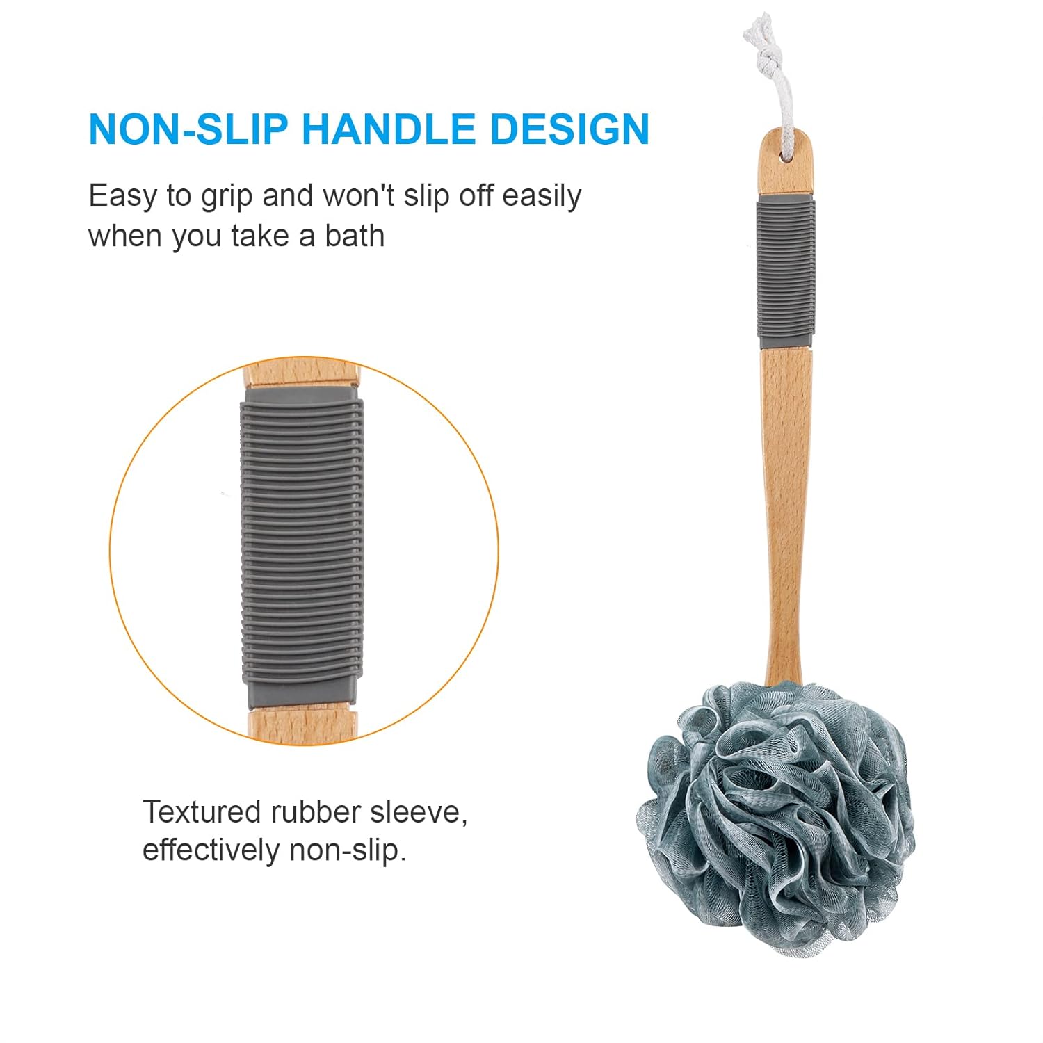 Loofah Back Scrubber Set