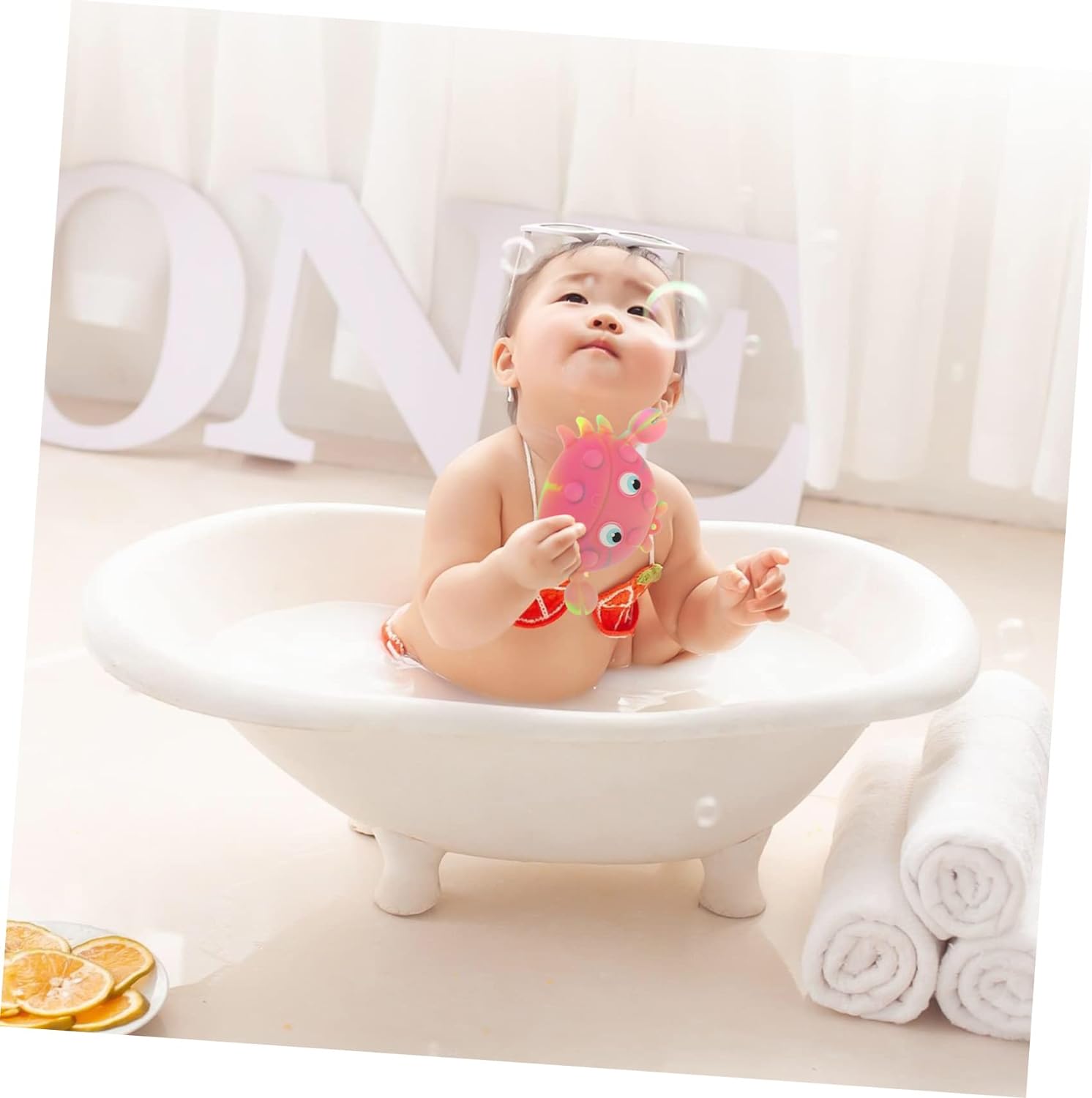 Cute Silicone Bath Scrubber Set