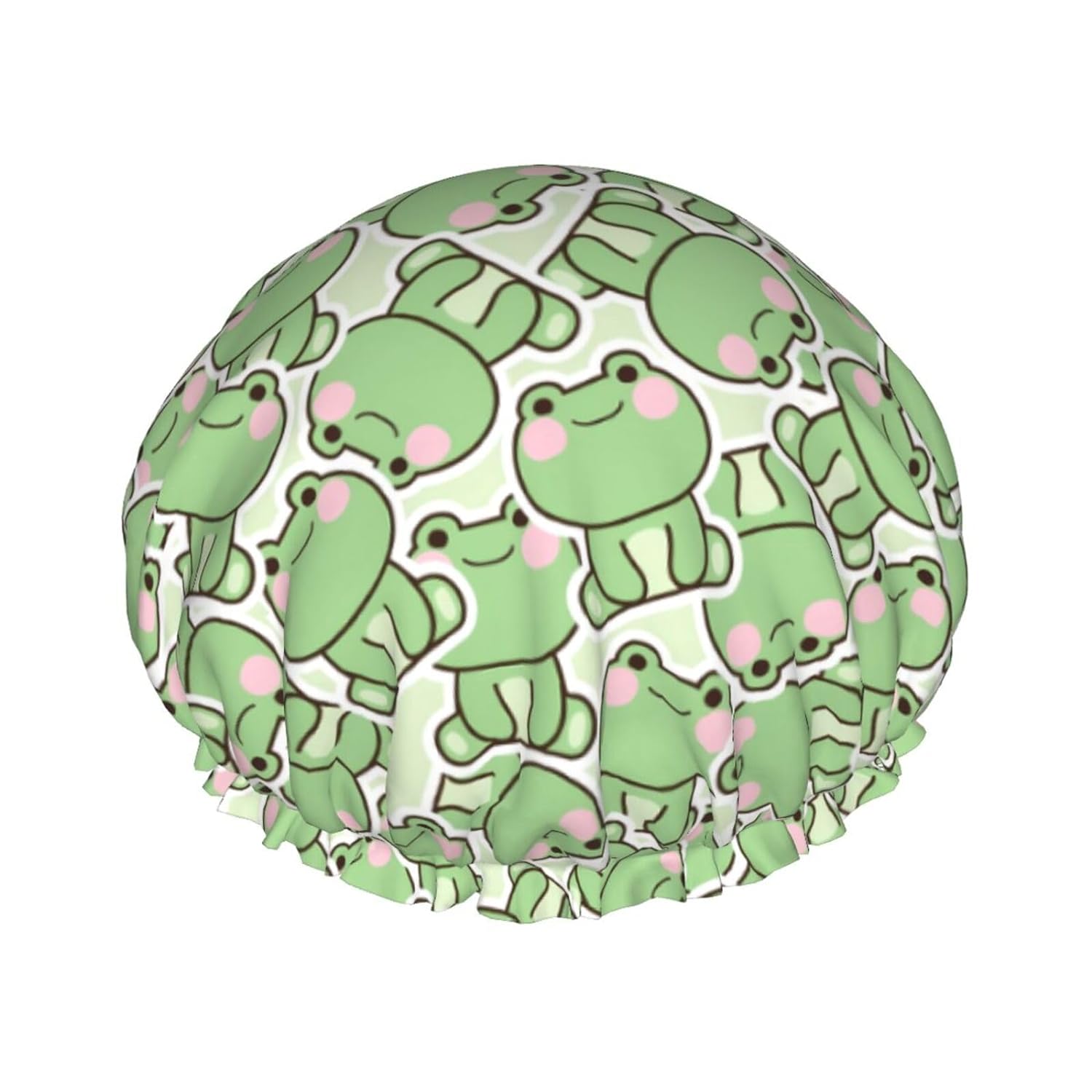 Double-Layer Waterproof Shower Cap
