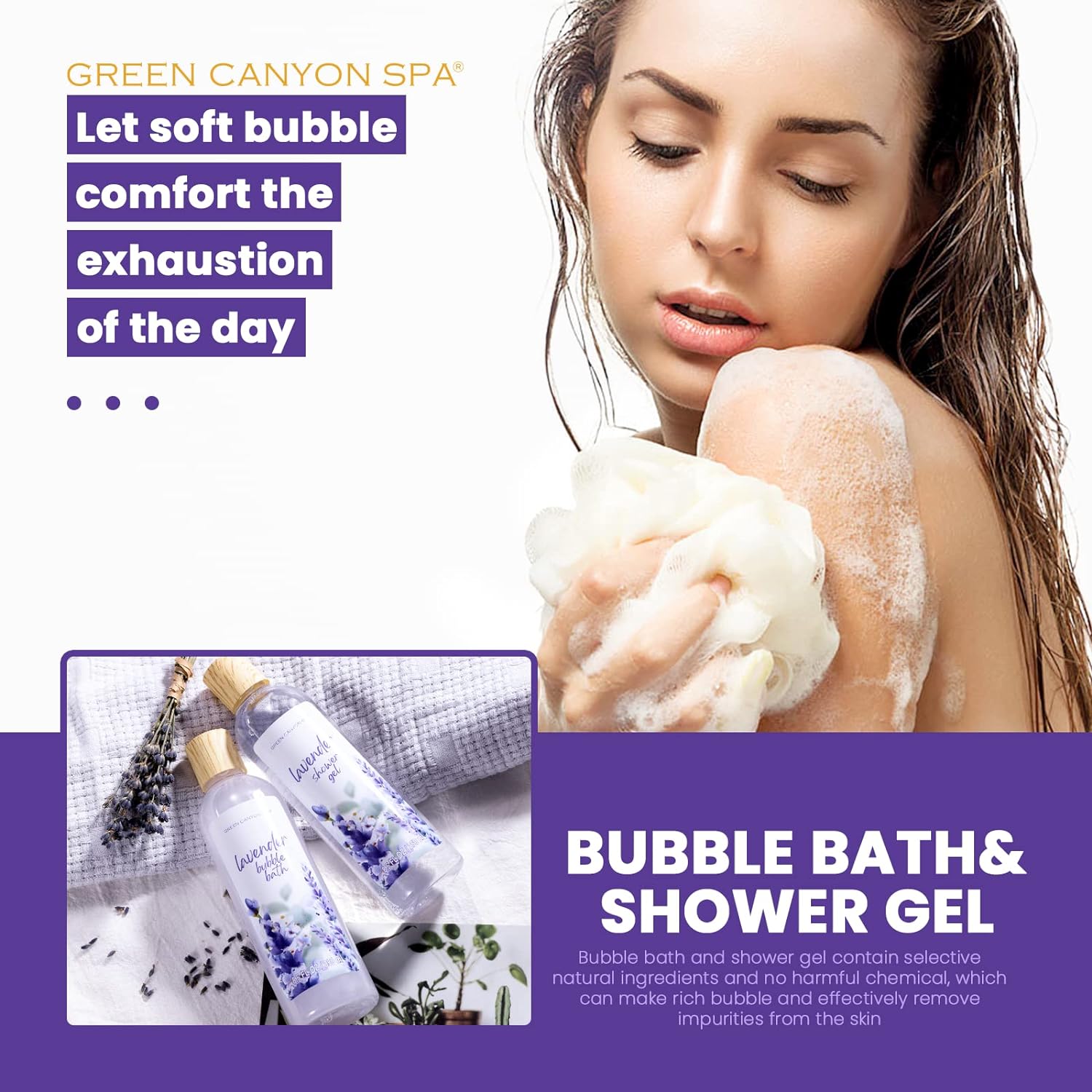 Lavender Spa and Body Care Gift Set