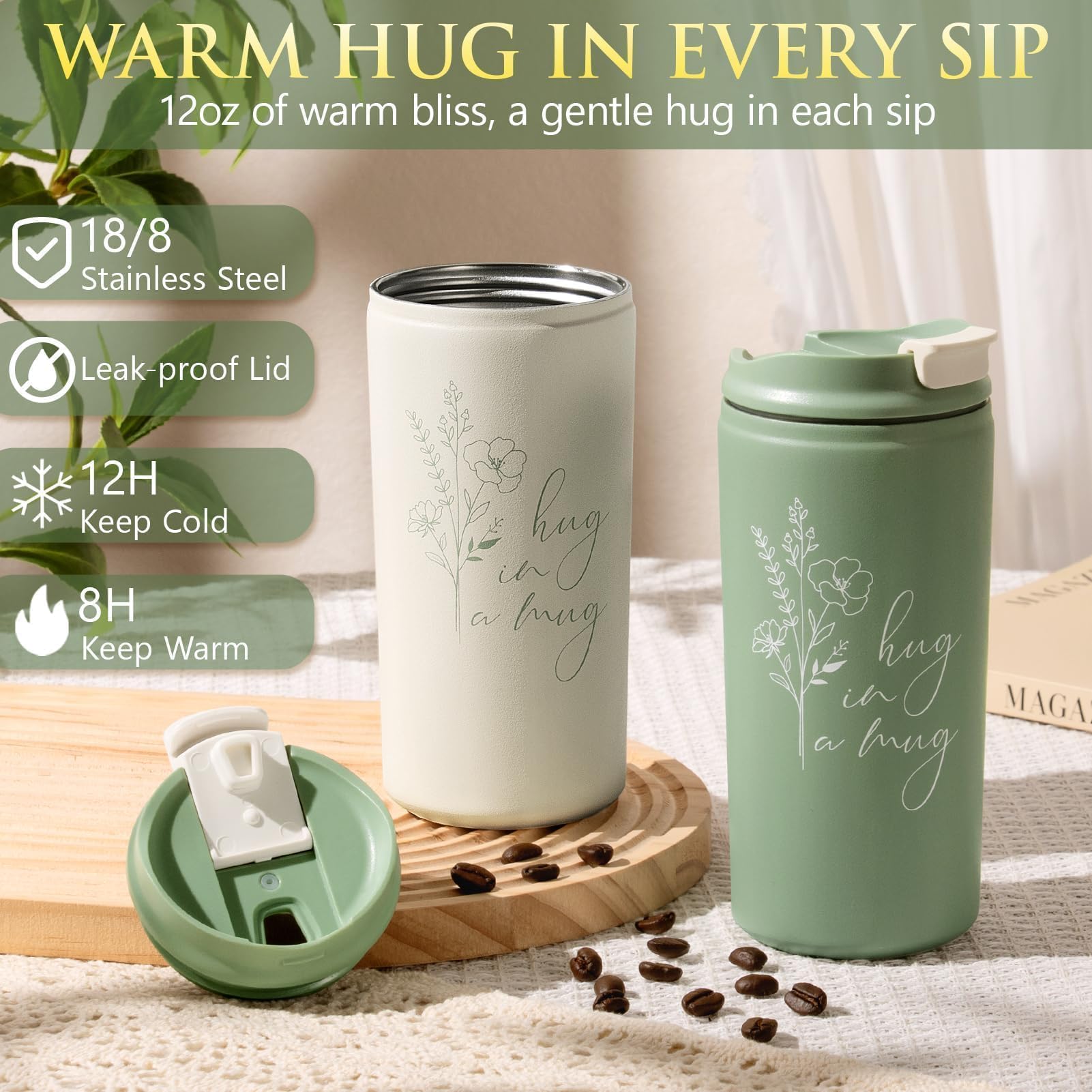 Birthday Gift Basket for Women with Blanket, Tumbler, Candle, Hand Cream & Spa Self-Care Essentials.