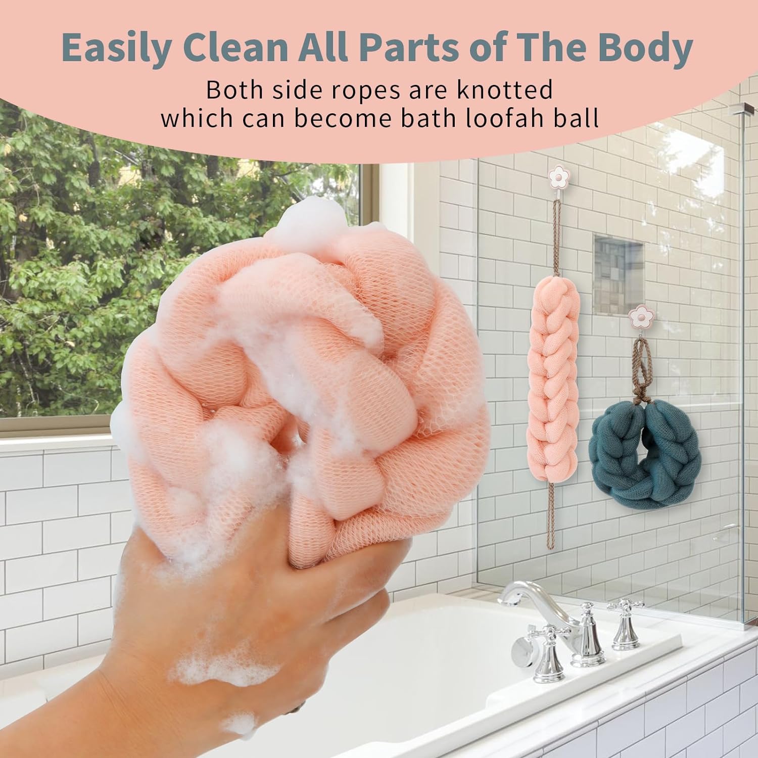 Stretchable Back Loofah Strap