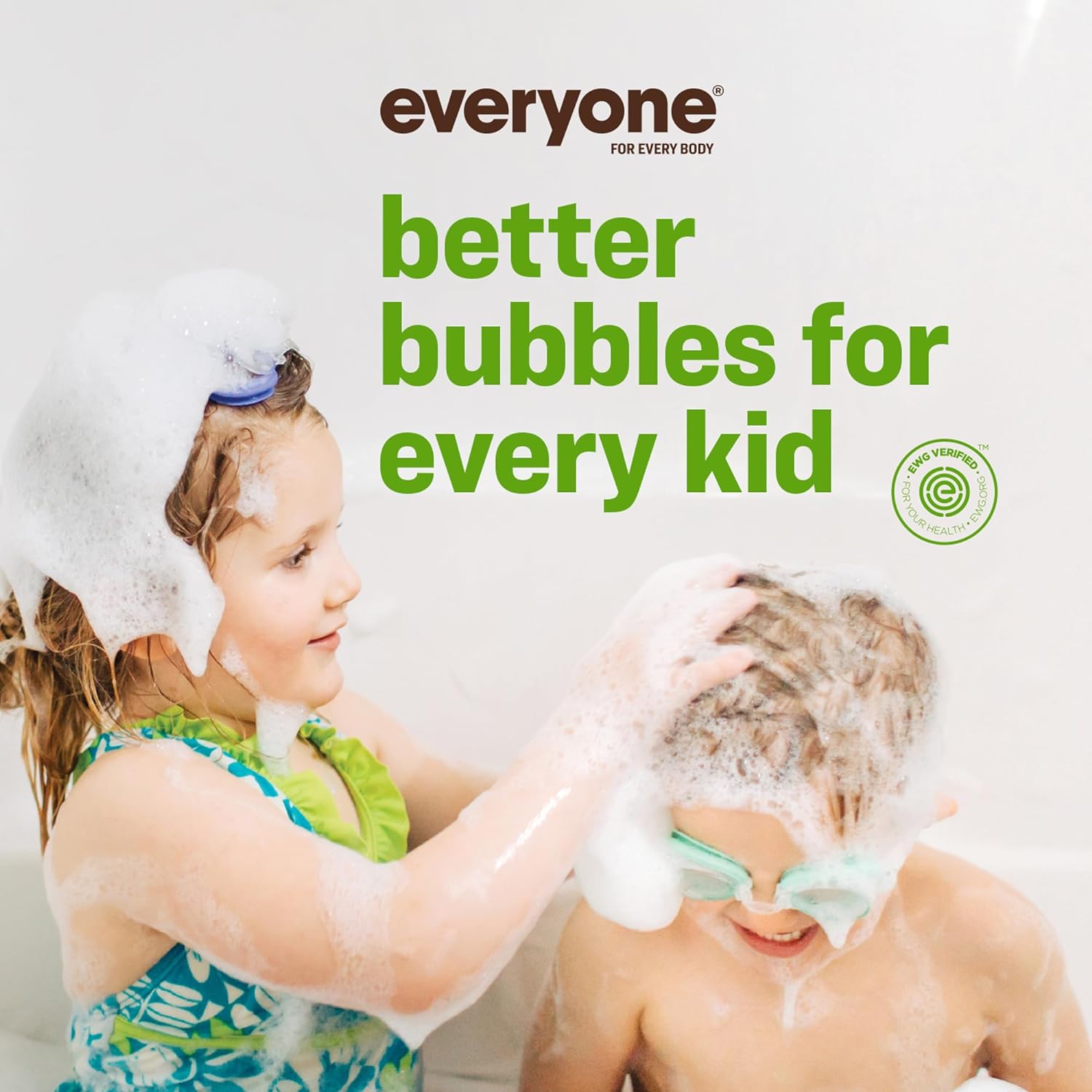 Everyone 3-in-1 Kids Soap, Body Wash, Bubble Bath, Shampoo, 32 Ounce (Pack of 2), Lavender Lullaby, Coconut Cleanser with Plant Extracts and Pure Essential Oils