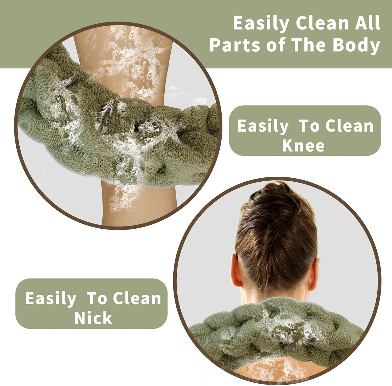 Stretchable Back Loofah Strap