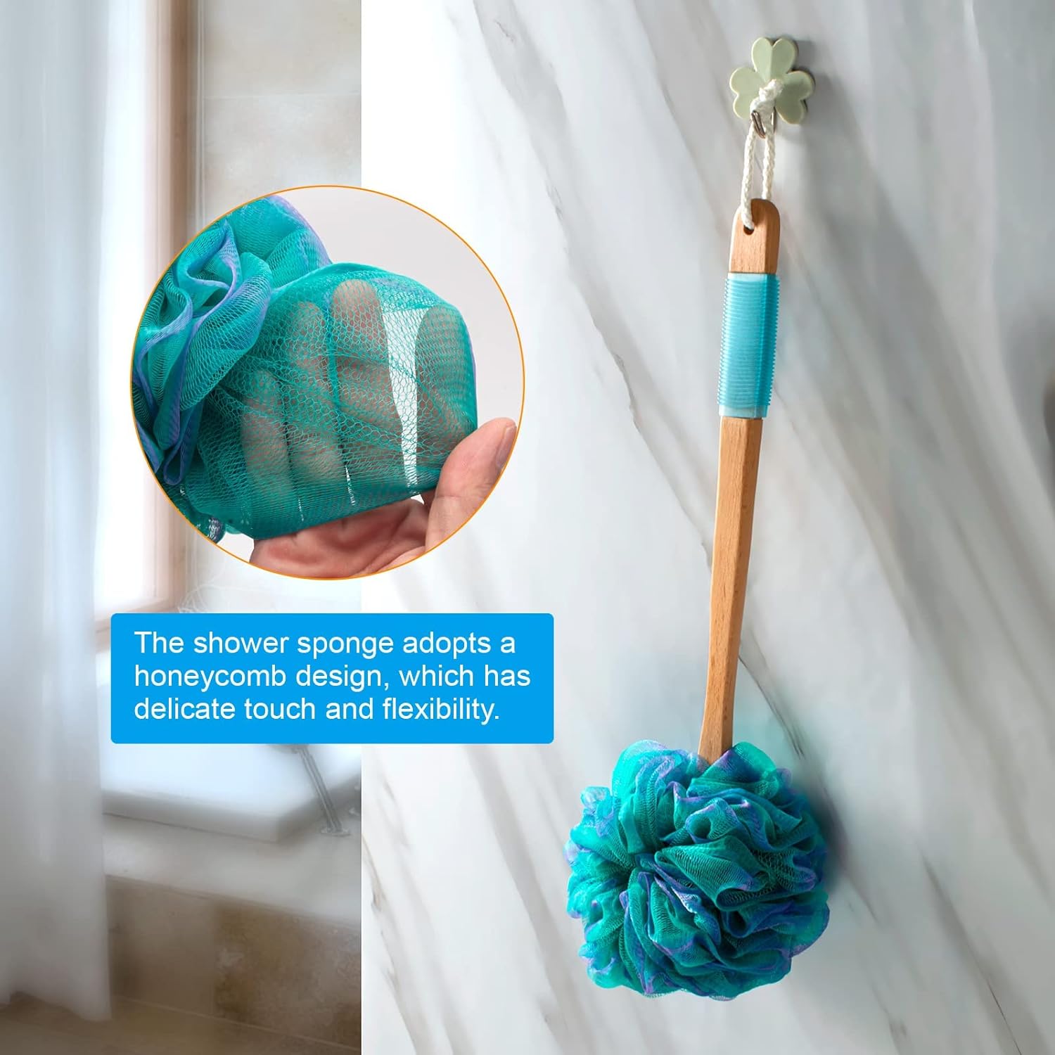 Loofah Back Scrubber Set