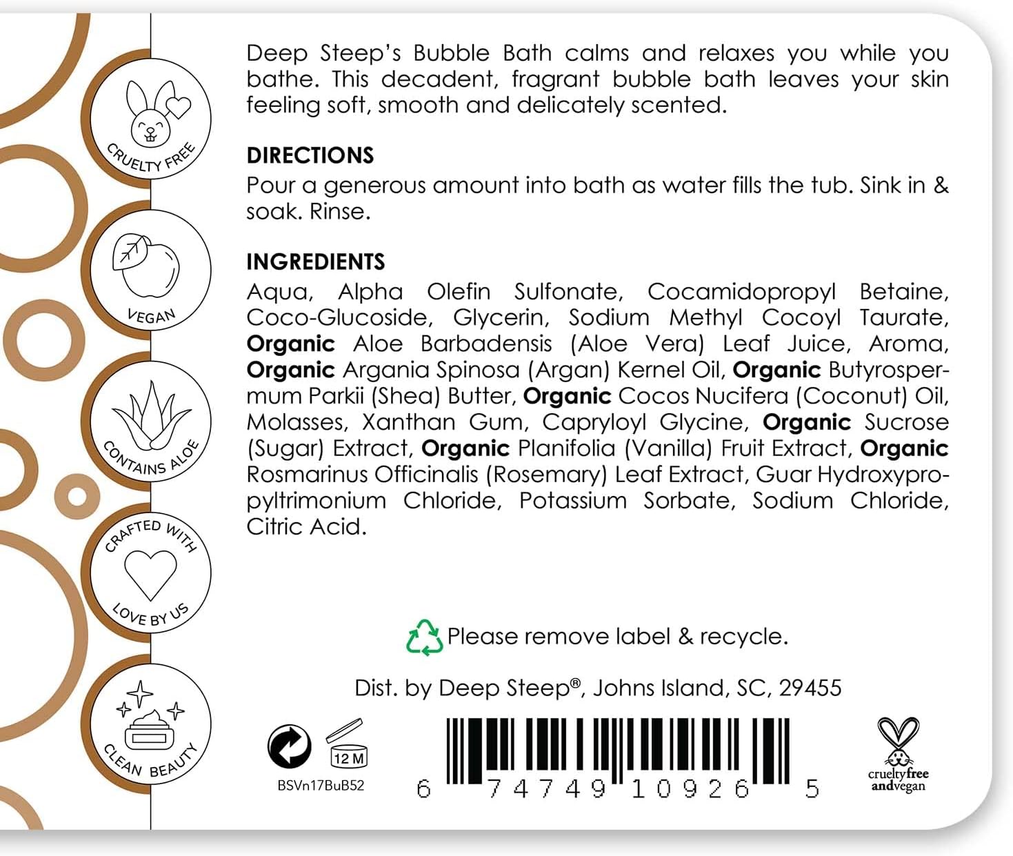 Vanilla Coconut Nourishing Bubble Bath (2-Pack)
