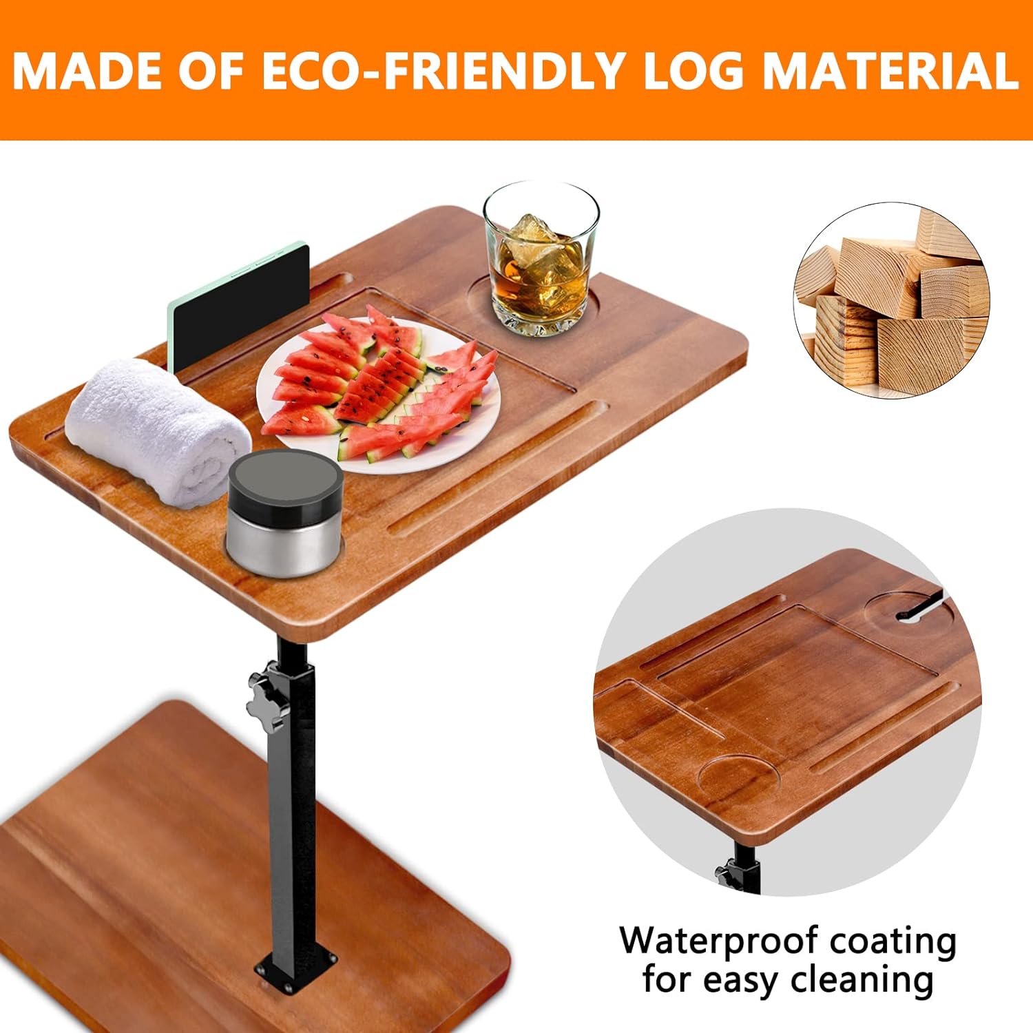 Adjustable Bathtub Tray Table