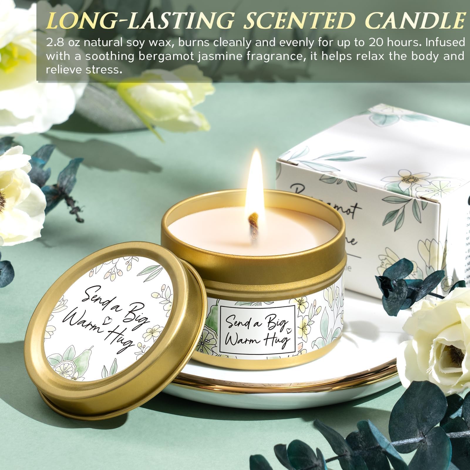 Luxury Gift Basket for Women Basket for Women – Luxury Self Care Spa Set with Blanket, Tumbler & Relaxing Essentials.