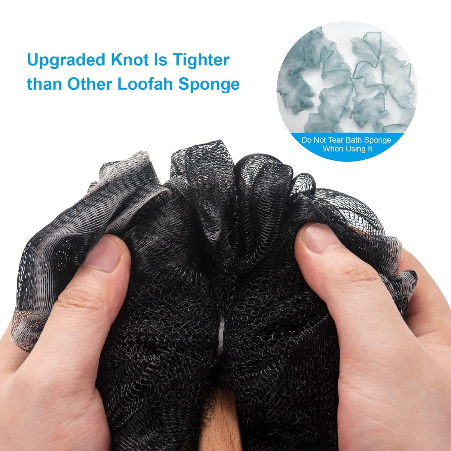 Loofah Back Scrubber Set
