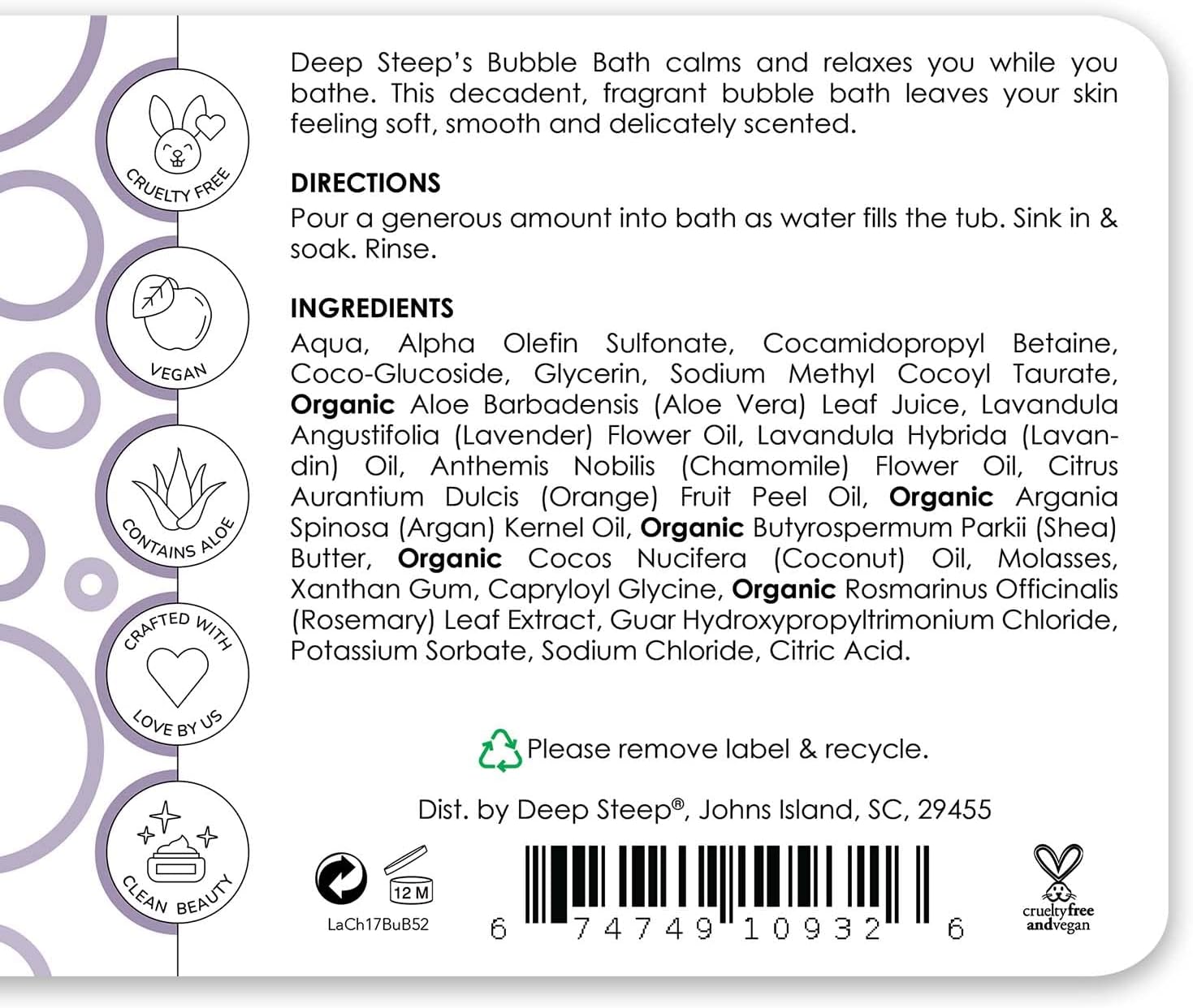 Vanilla Coconut Nourishing Bubble Bath (2-Pack)