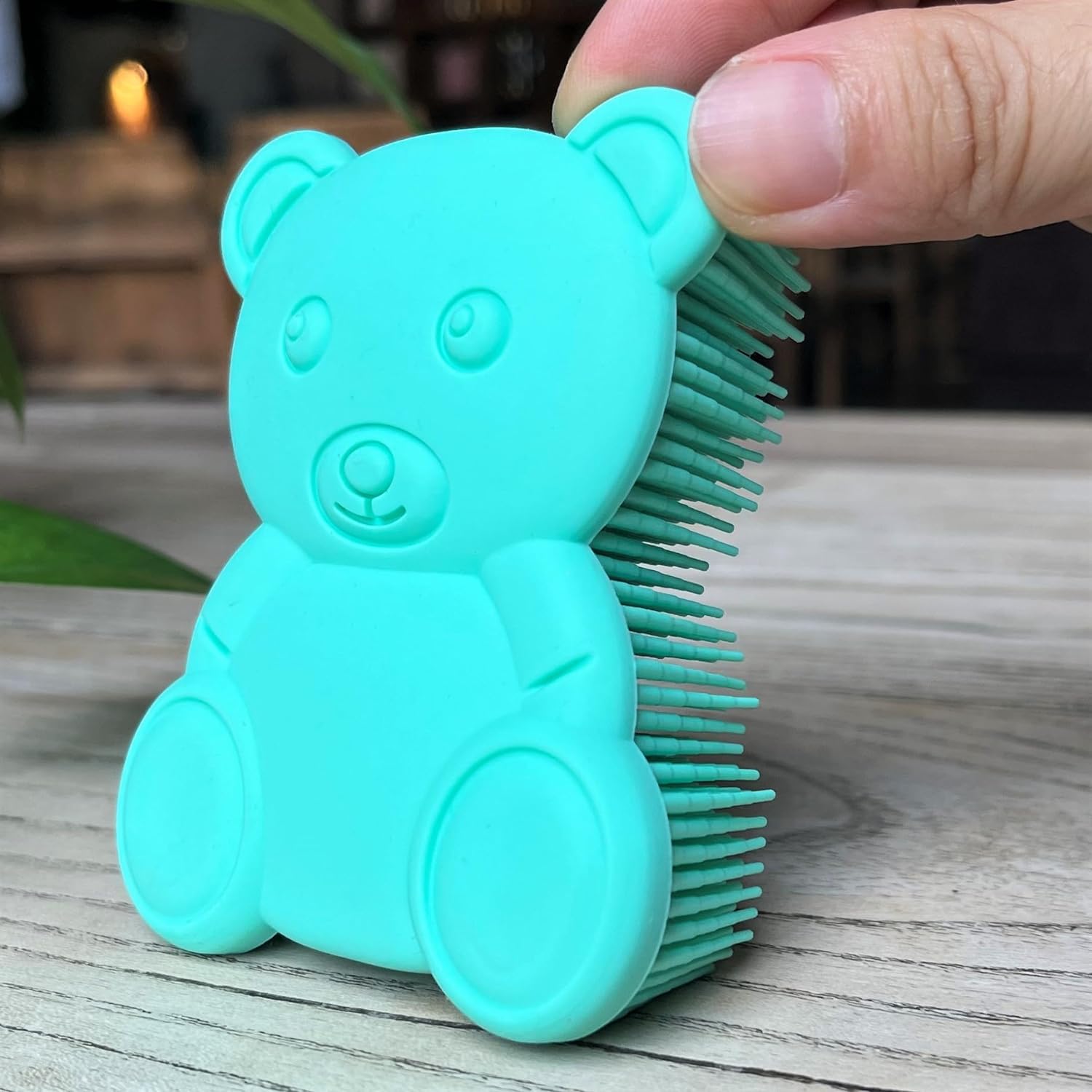 Premium Sensory Brush for Kids or Autism,Soft Silicone Body Scrubber,2 in 1 Sensory Room Occupational Therapy Sensory Brushes,Silicone Loofah,Pets Shower Brush Bath Brush Shampoo Brush(Whale-Teal)