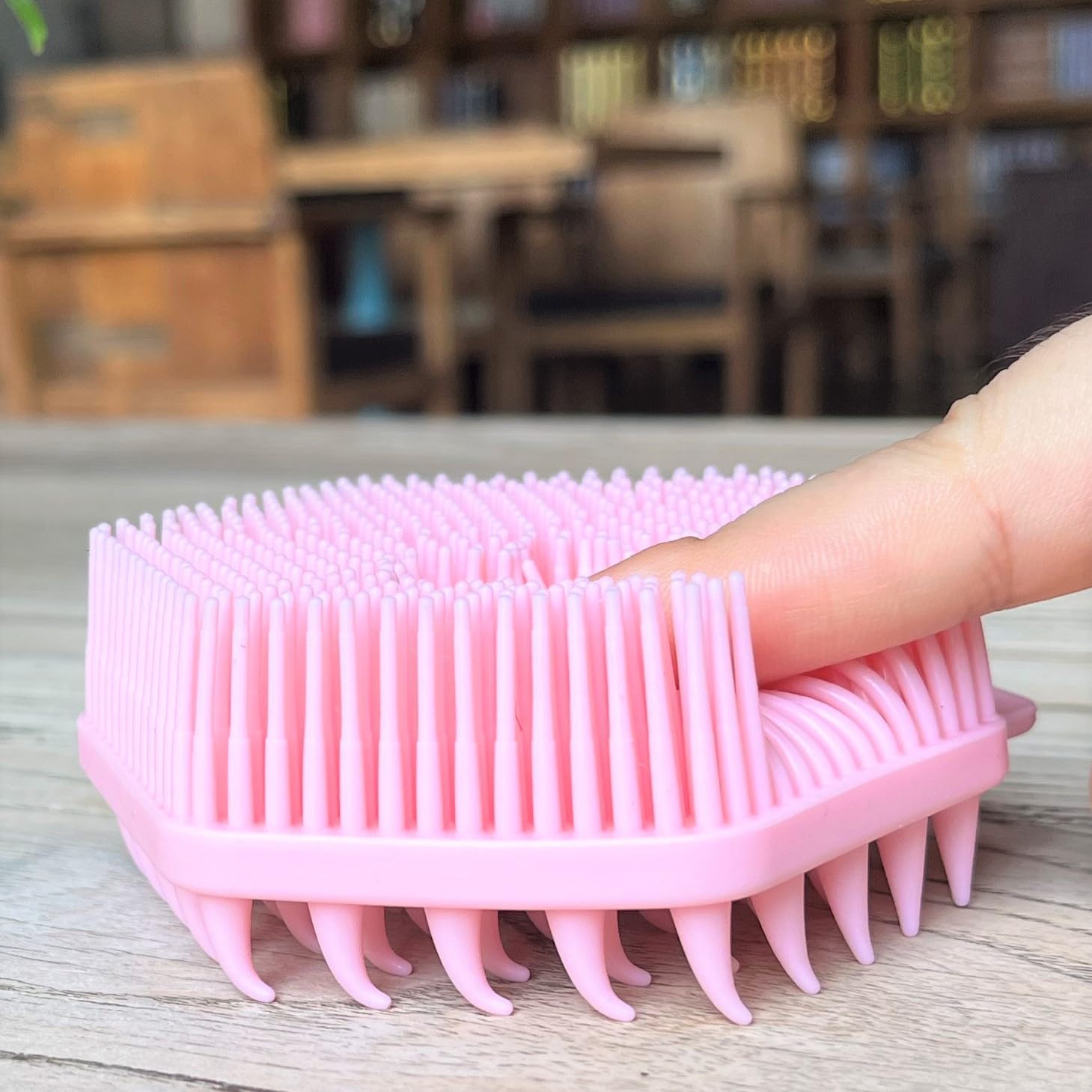 Premium Sensory Brush for Kids or Autism,Soft Silicone Body Scrubber,2 in 1 Sensory Room Occupational Therapy Sensory Brushes,Silicone Loofah,Pets Shower Brush Bath Brush Shampoo Brush(Whale-Teal)