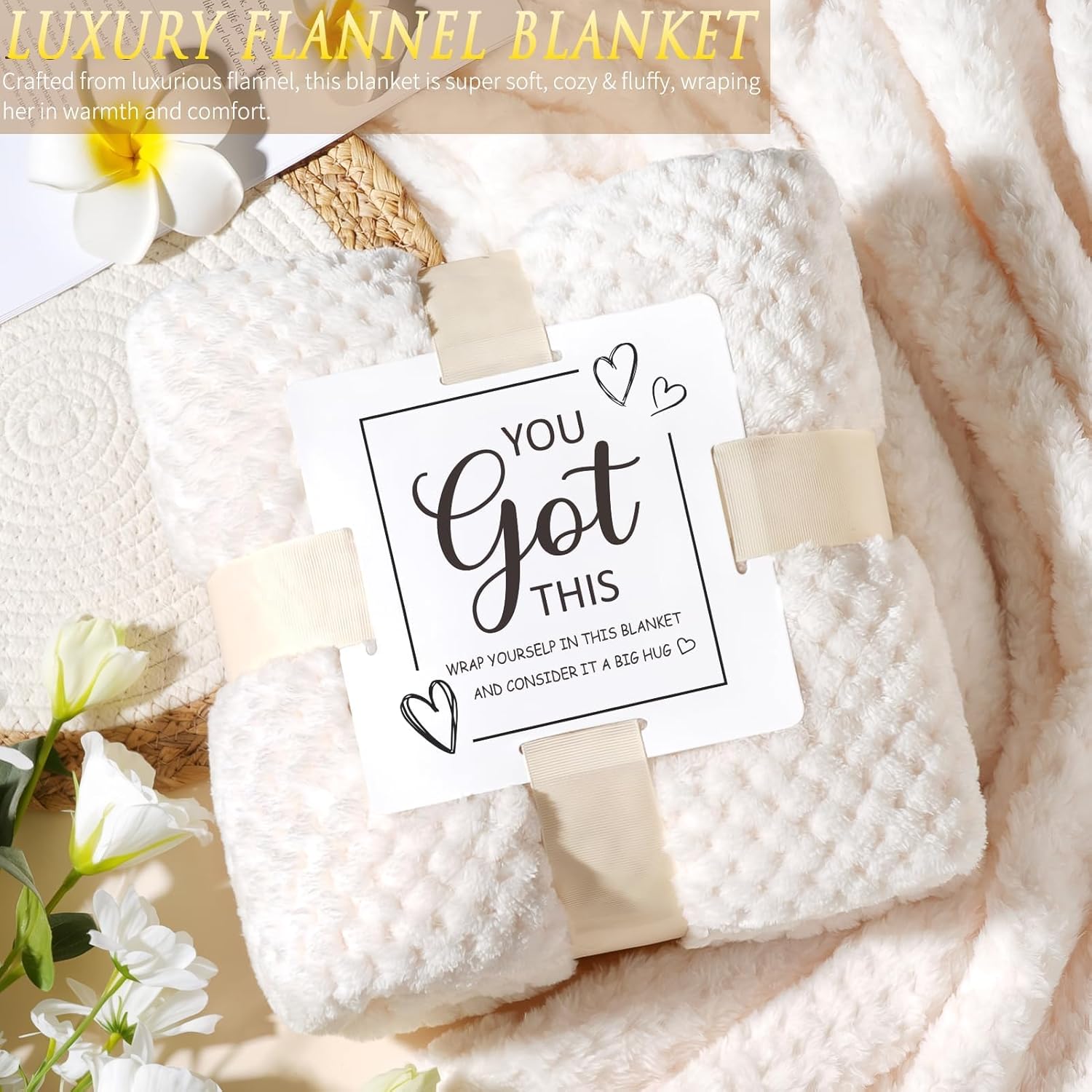 Self Care Gift Basket for Women – Wellness Spa Gift Set with Blanket, Tumbler & Relaxing Essentials