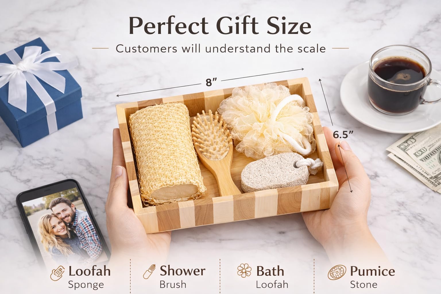 Essentials Spa Gift Set – Everyday Self Care Kit (Heart Collection)