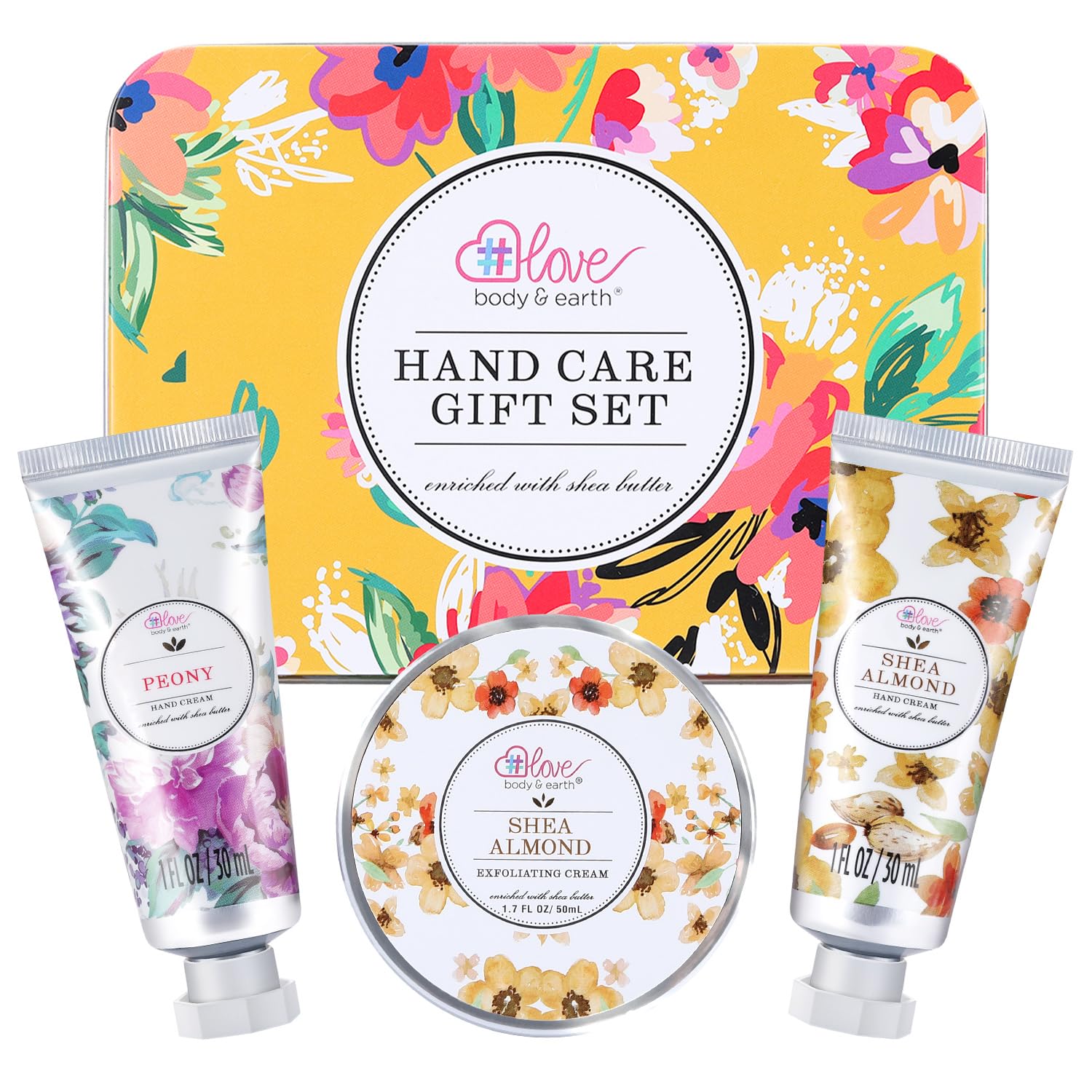Body And Earth Love Hand Cream Gift Set for Women, Hand Lotion Sets for Easter Gifts