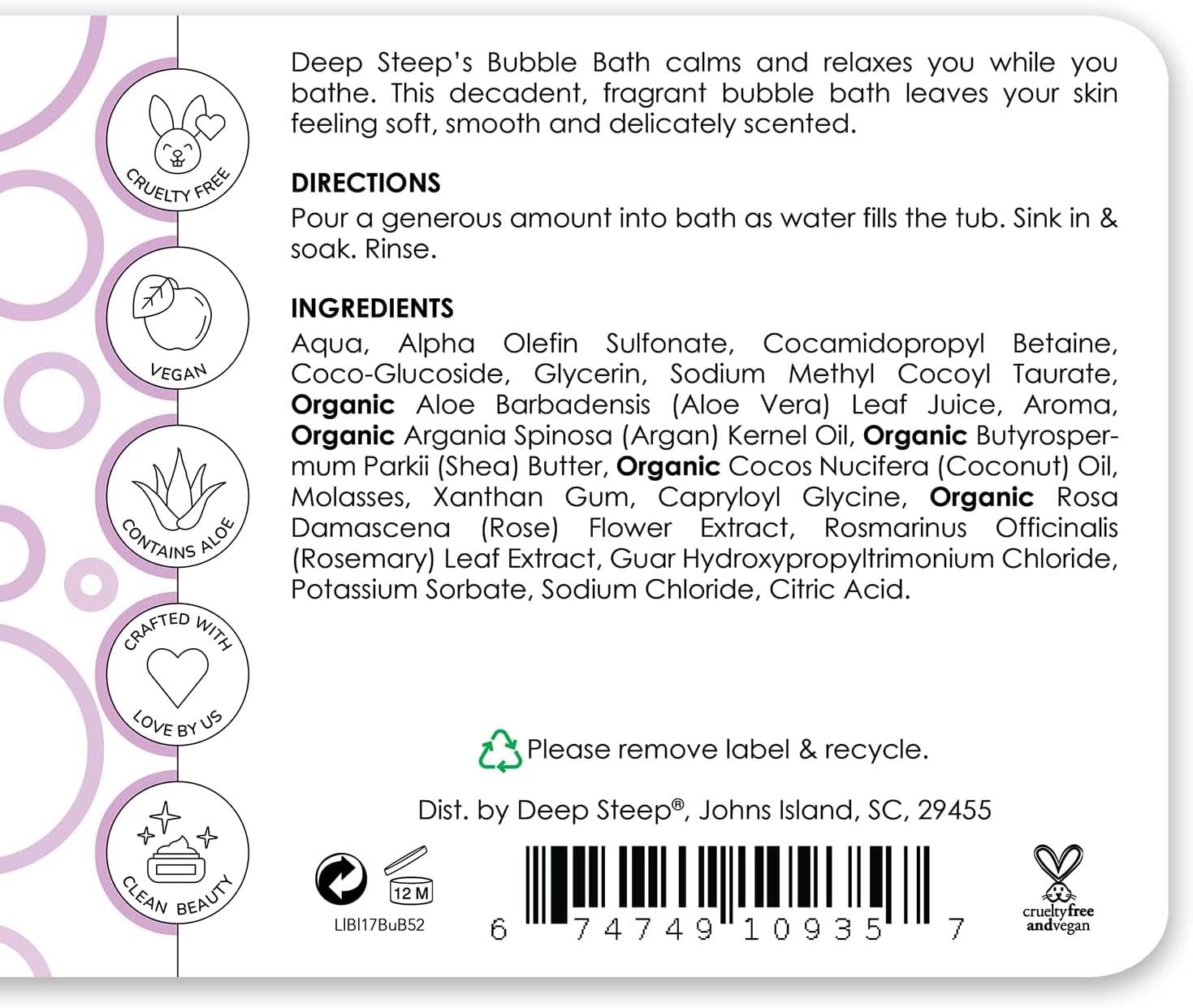 Vanilla Coconut Nourishing Bubble Bath (2-Pack)