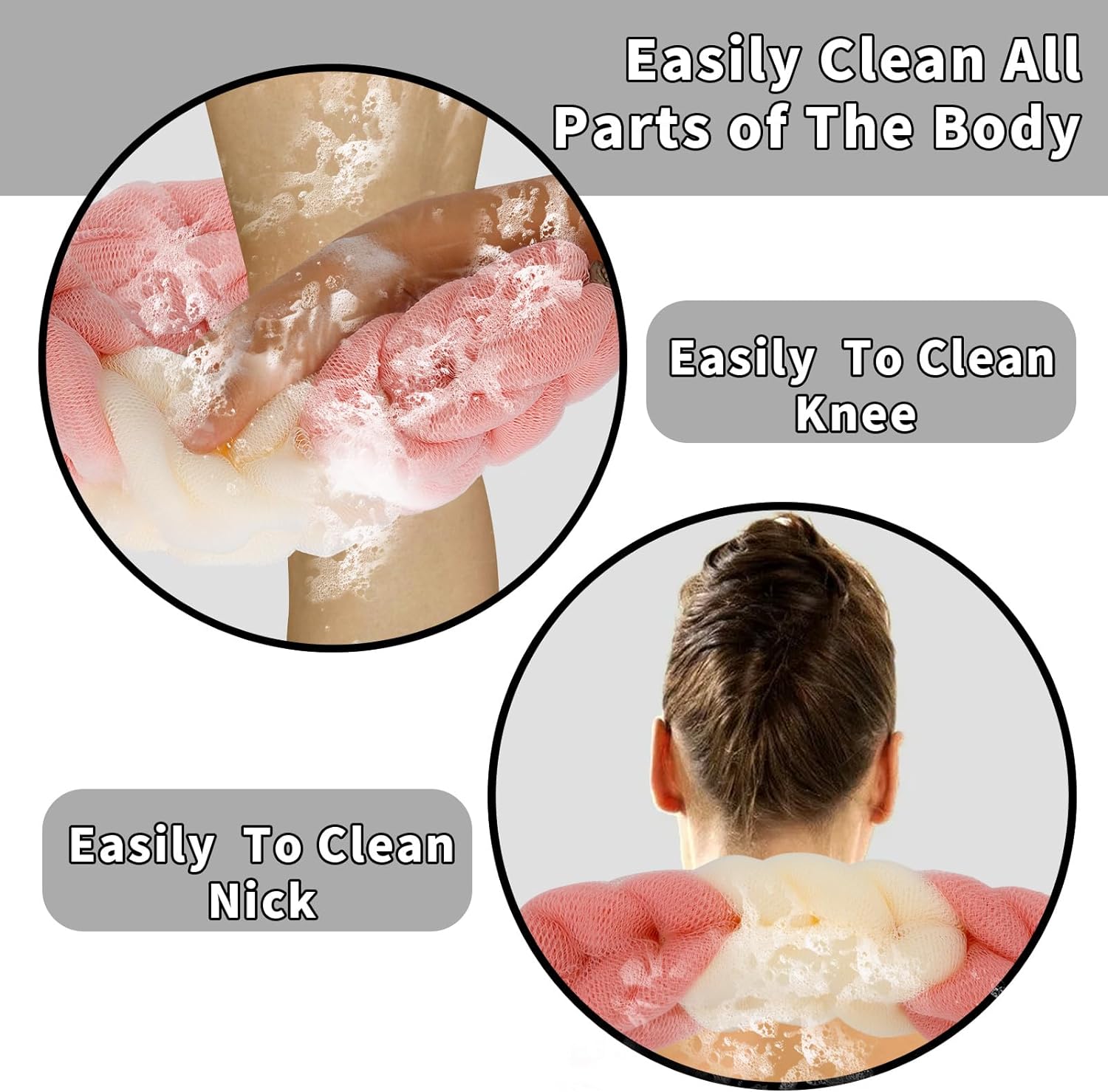 Stretchable Back Loofah Strap