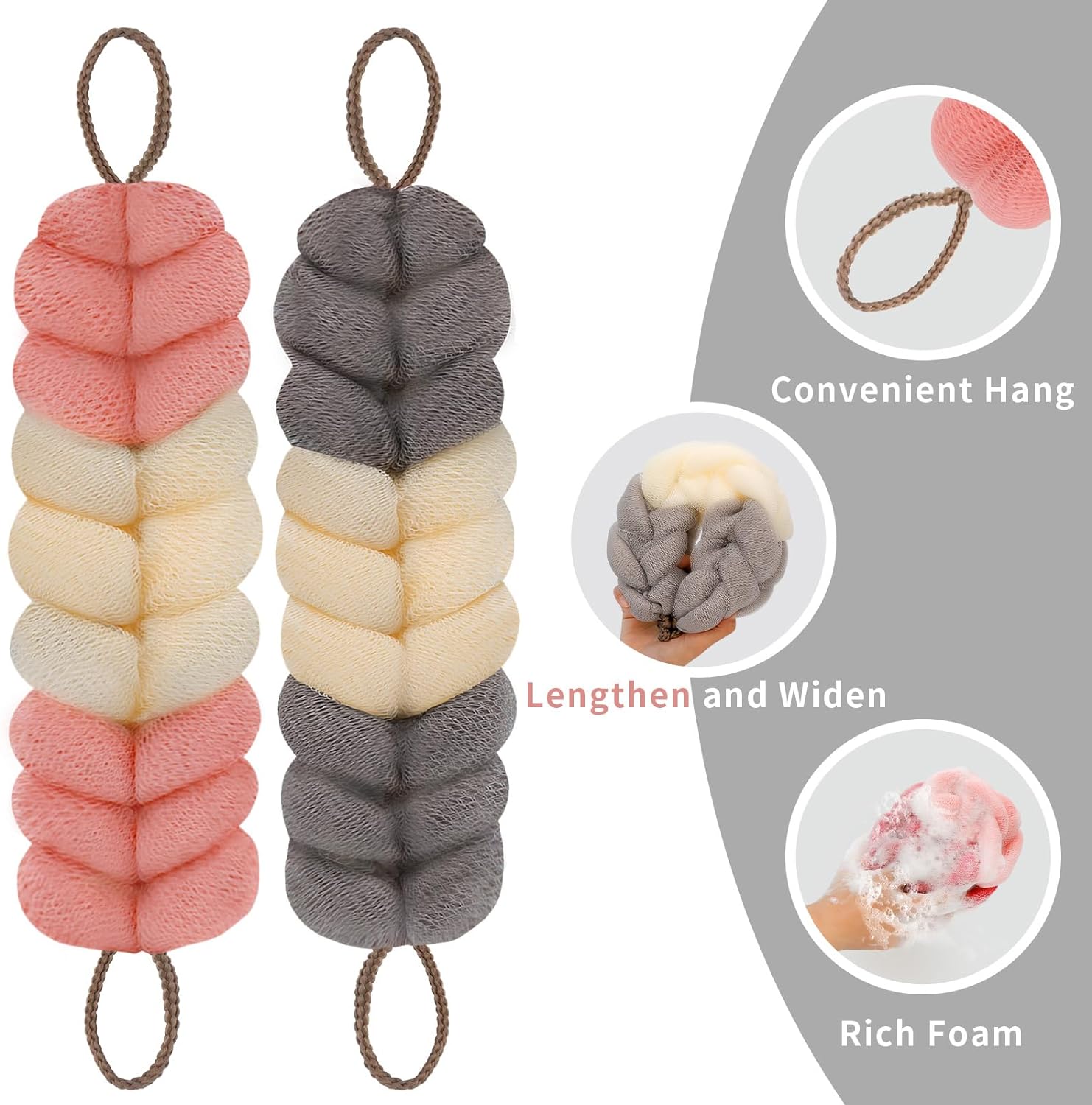 Stretchable Back Loofah Strap
