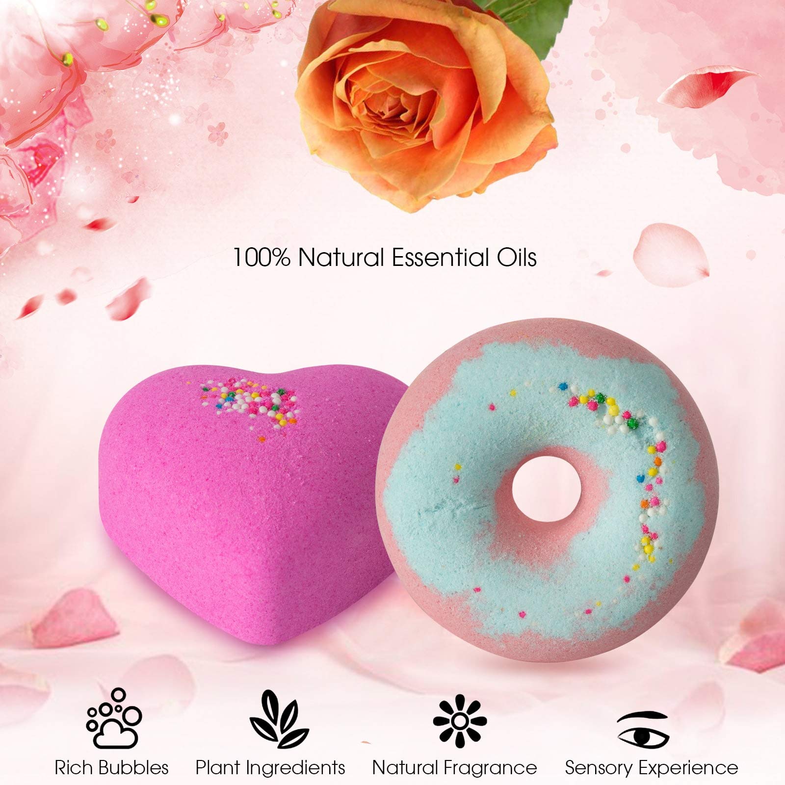 Natural Bath Bomb Gift Set