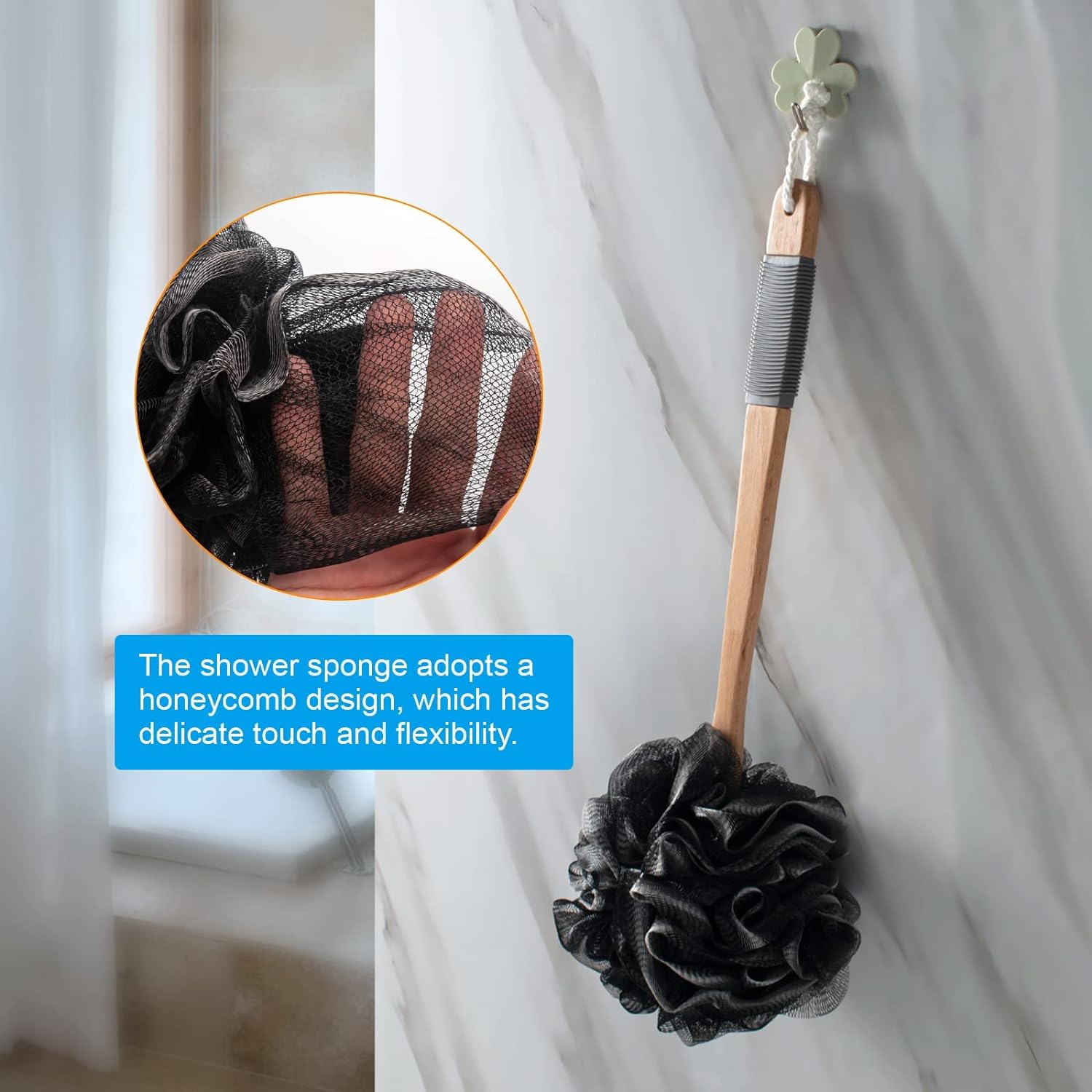 Loofah Back Scrubber Set