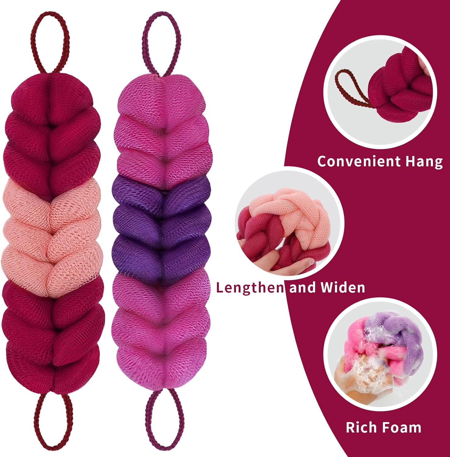 Stretchable Back Loofah Strap